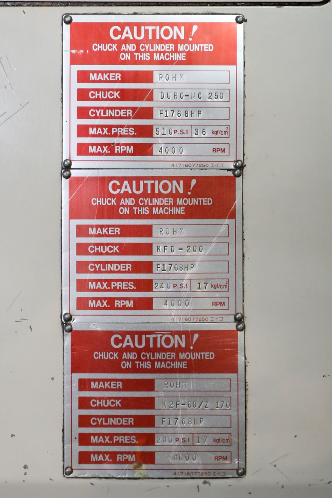 1992 MAZAK 3 AXIS CNC LATHE MODEL SQT 18M UNIV, S/N 101787, MAZATROL T32-3 CNC CONTROL, C AXIS, 12 - Image 8 of 13