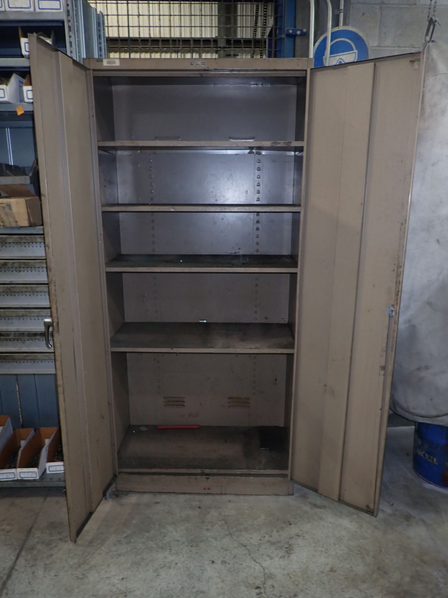 2-DOOR METAL CABINET 36"X78"X18" - Image 2 of 2