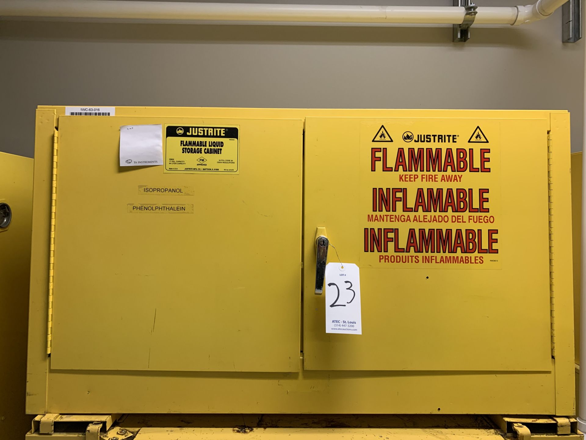 Justrite 25802 17-Gallon Flammable Storage Cabinet