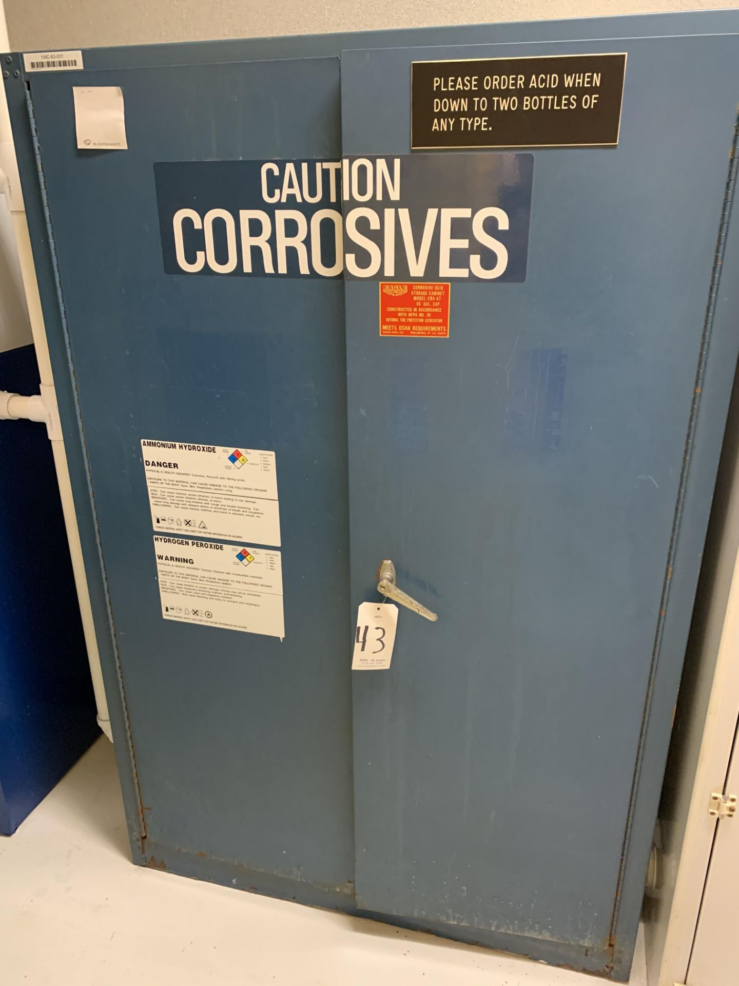 Eagle CRA-47 45-Gallon Corrosive Storage Cabinet
