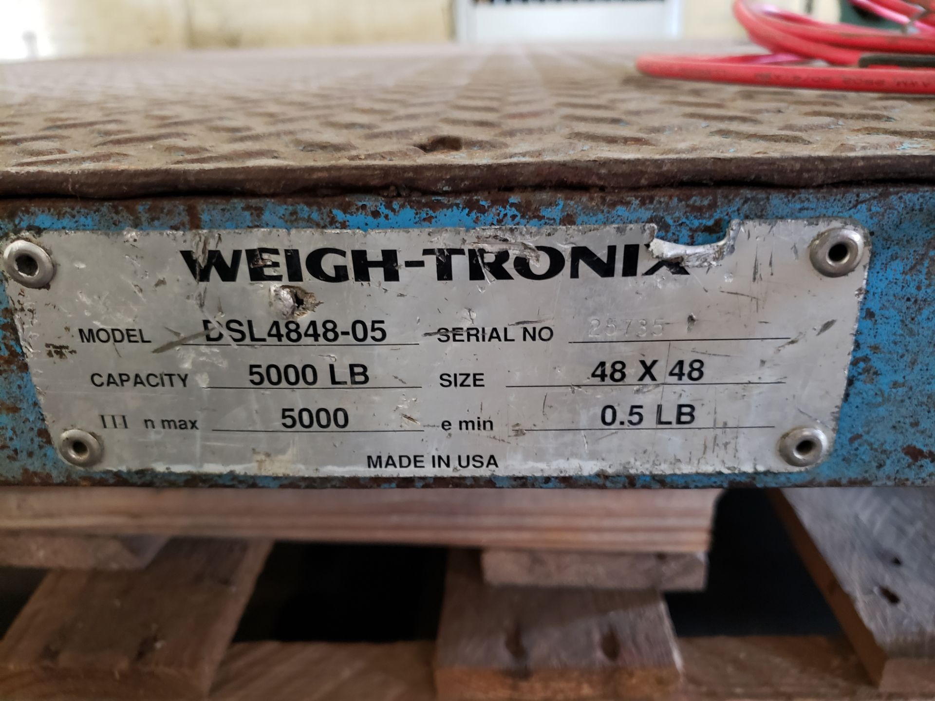 Weigh-Tronix 4' x 4' 5,000-Lb Cap Floor Scale - Image 3 of 4