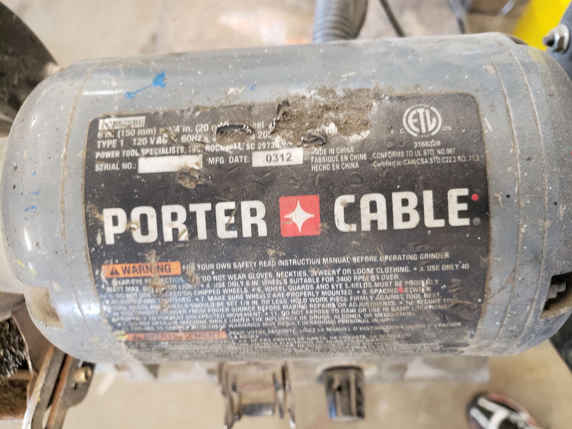 Porter Cable Dual Pedestal Grinder - Image 4 of 4