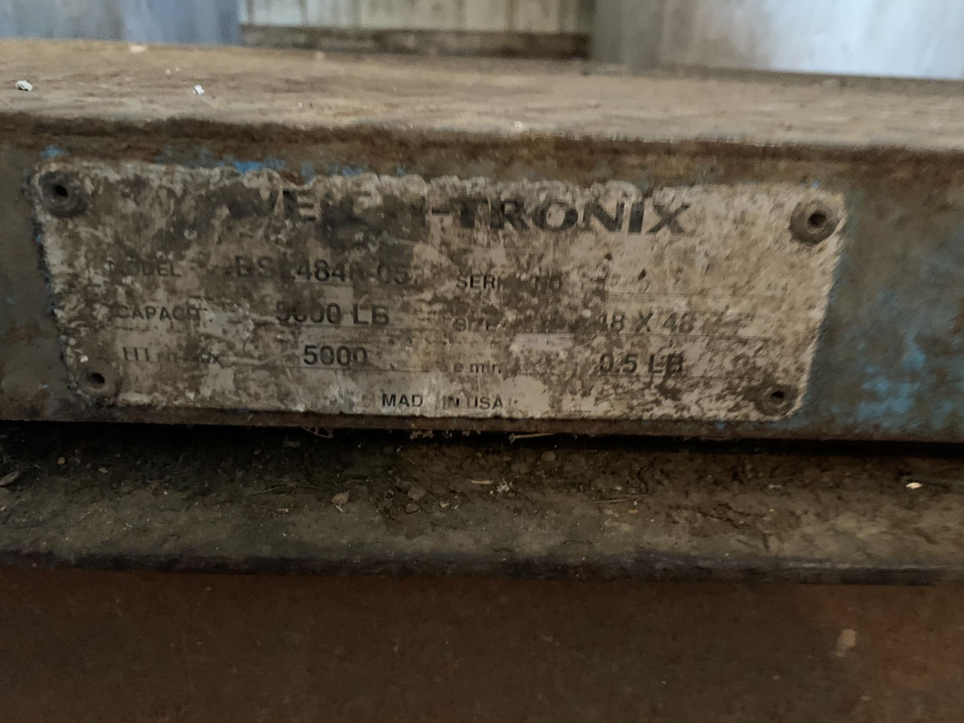 Weigh-Tronix 4' x 4' 5,000-Lb Cap Floor Scale - Image 3 of 3