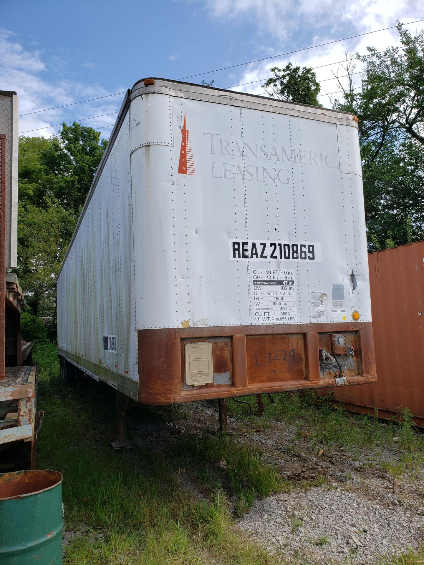 1992 Fruehauf 48' Van Trailer