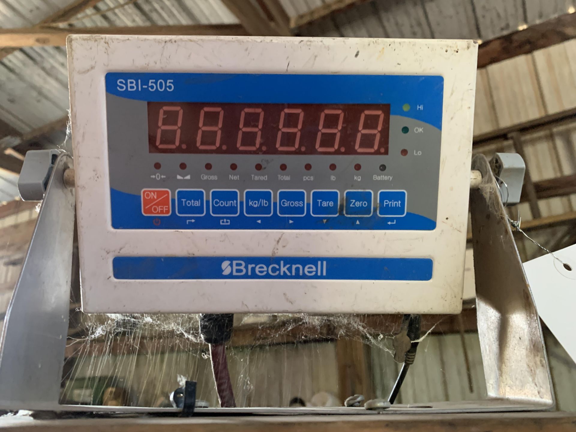 Weigh-Tronix 4' x 4' 5,000-Lb Cap Floor Scale - Image 2 of 3