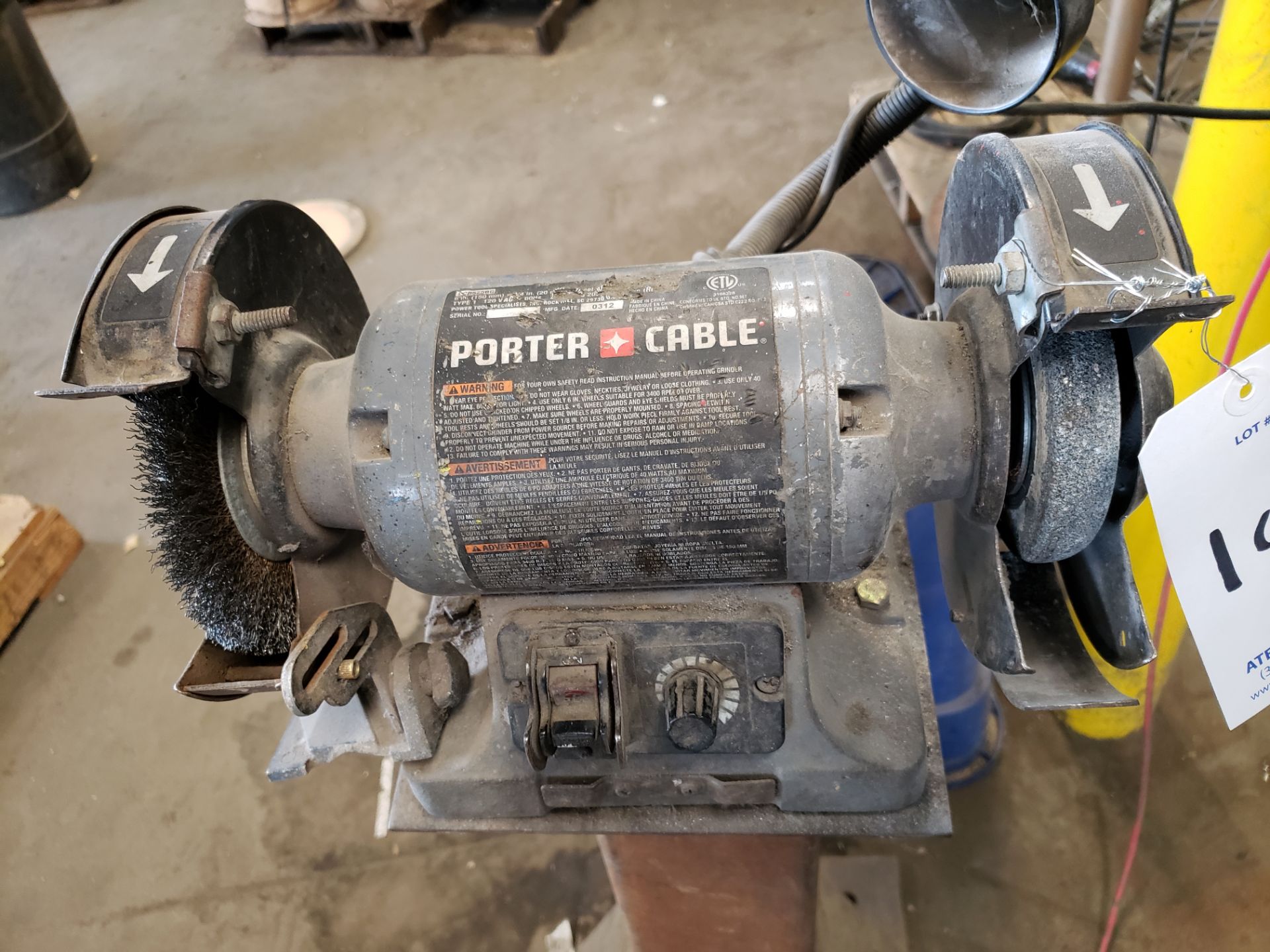 Porter Cable Dual Pedestal Grinder - Image 3 of 4