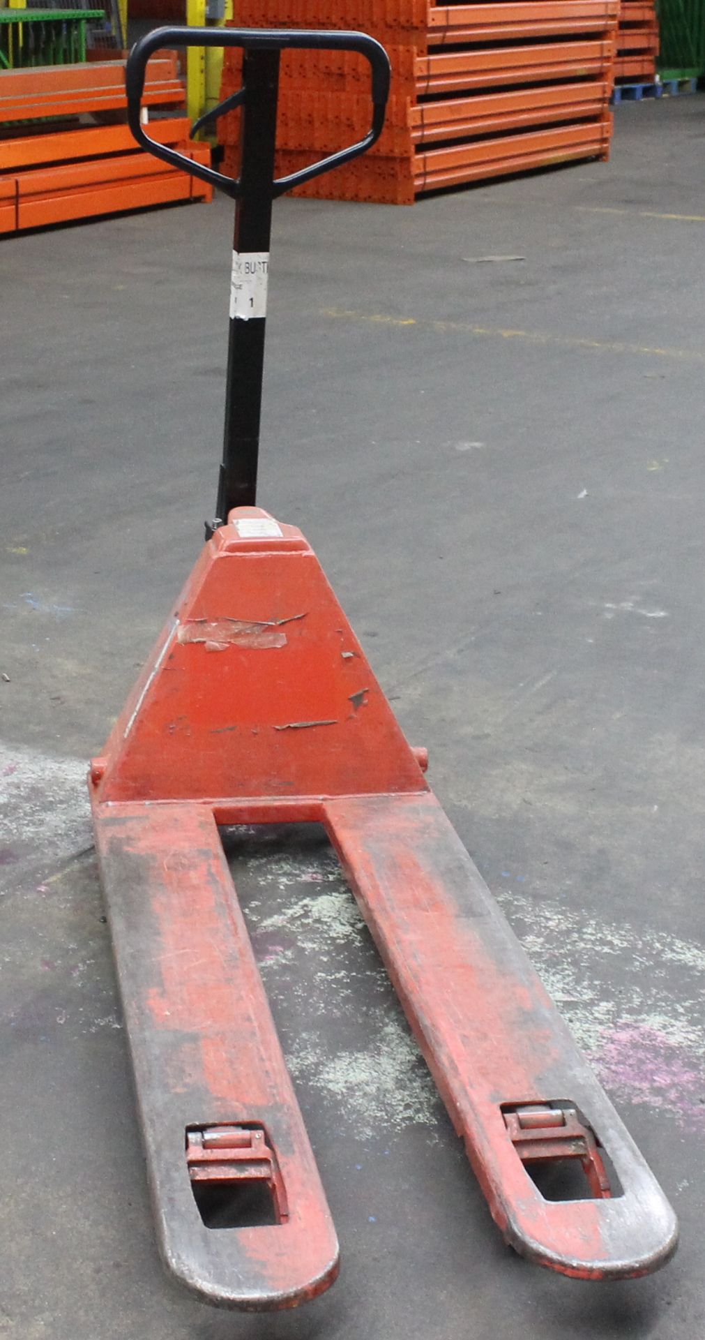 USED 21"W X 48"L LOW PROFILE PALLET JACK