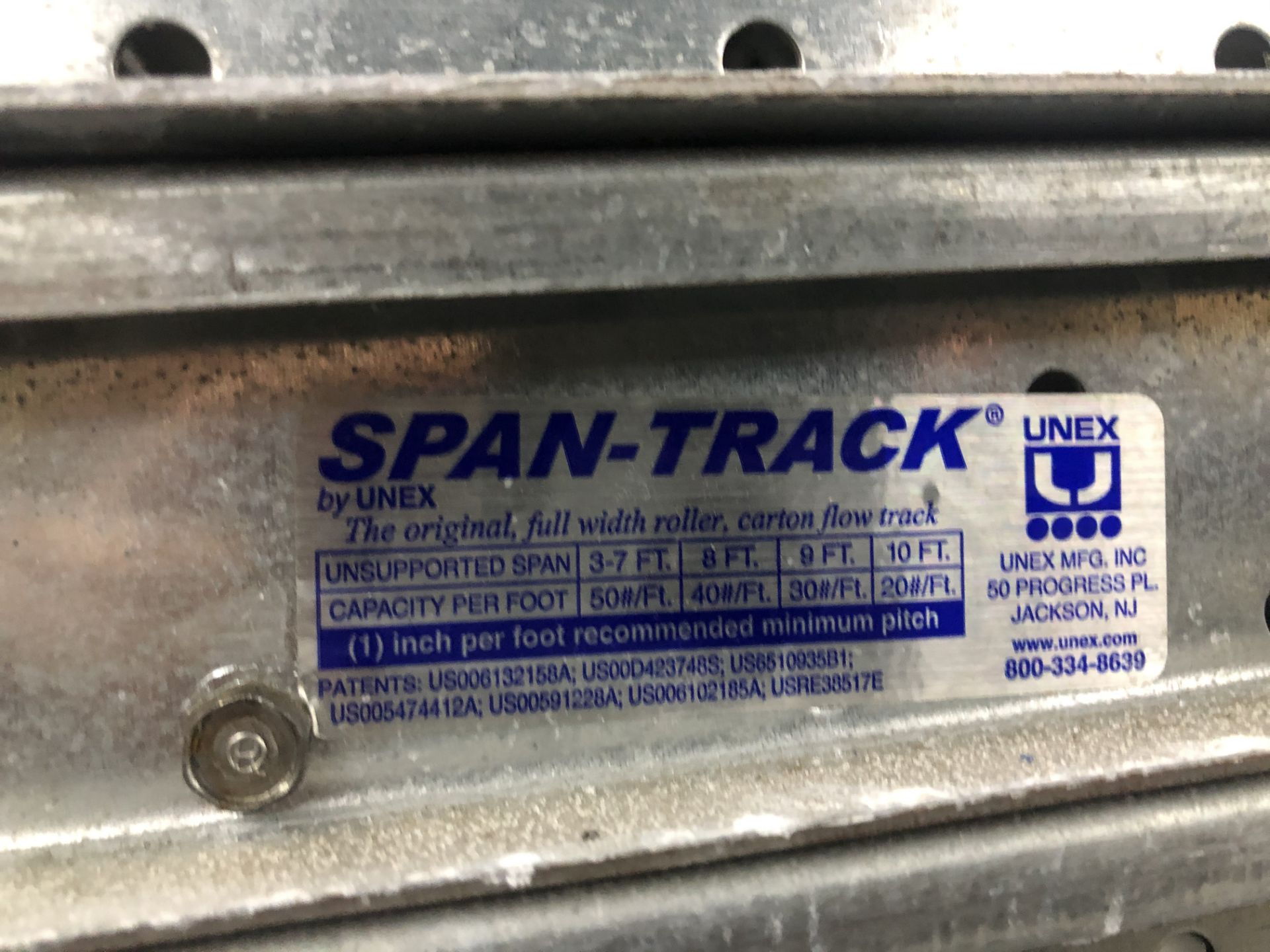 40 PCS OF USED SPAN TRACK