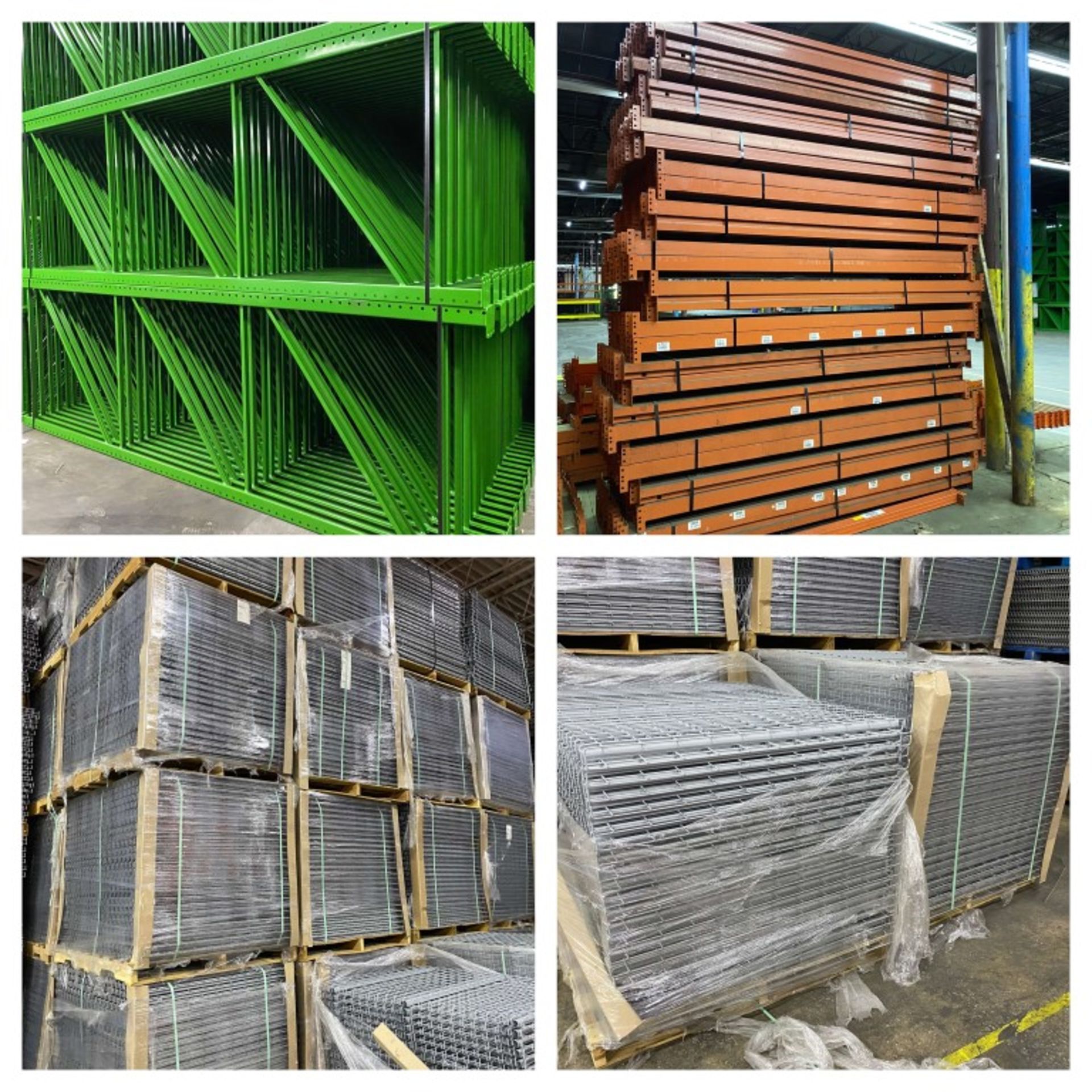 27 BAYS OF 12'H X 48"D X 108"L TEARDROP STYLE PALLET RACKS