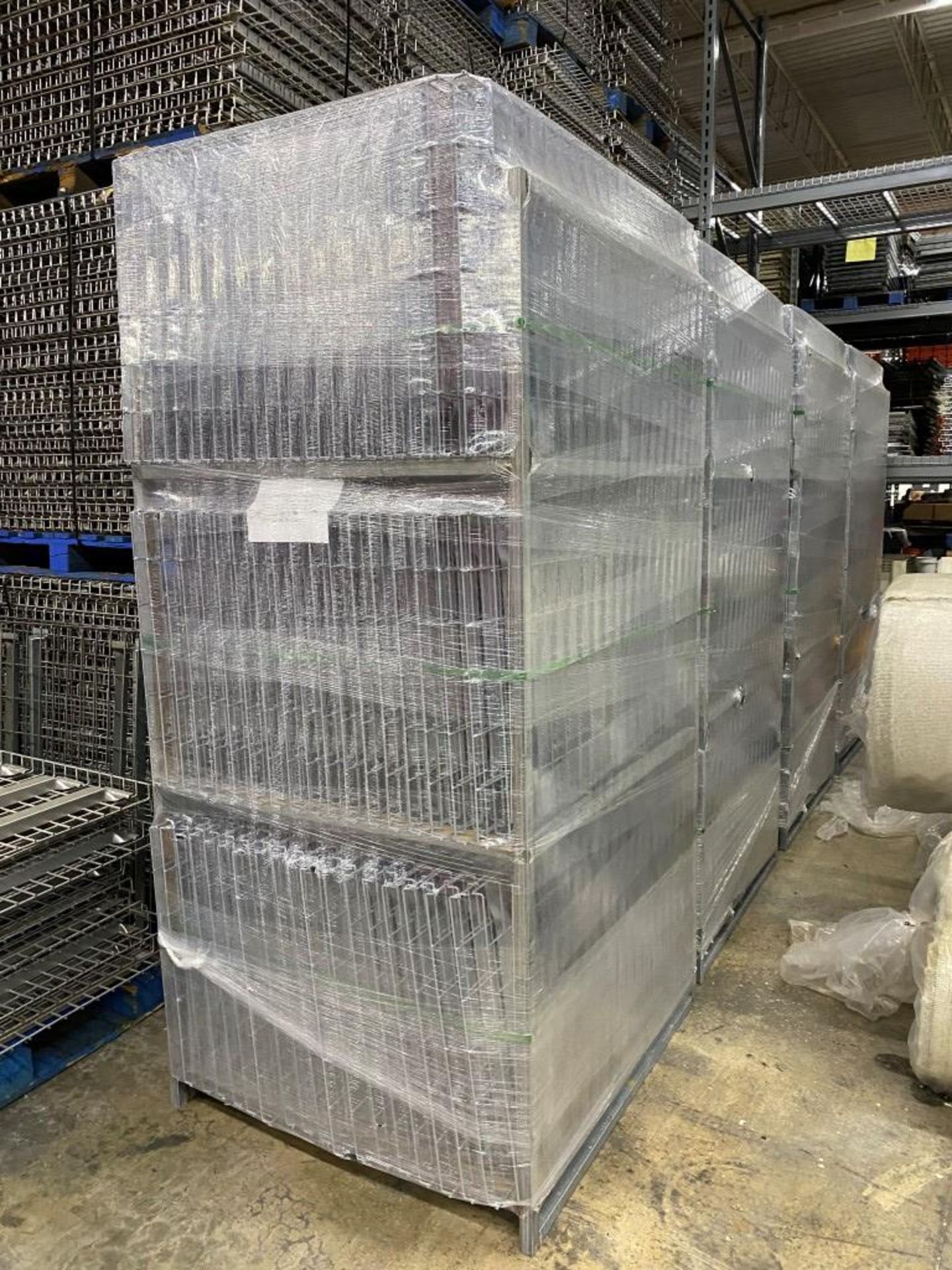 One Lot of Teardrop style Pallet Racks - 10 bays x 4 lines x 8'H x 24"D x 96"W with 3 beam levels. - Image 3 of 4