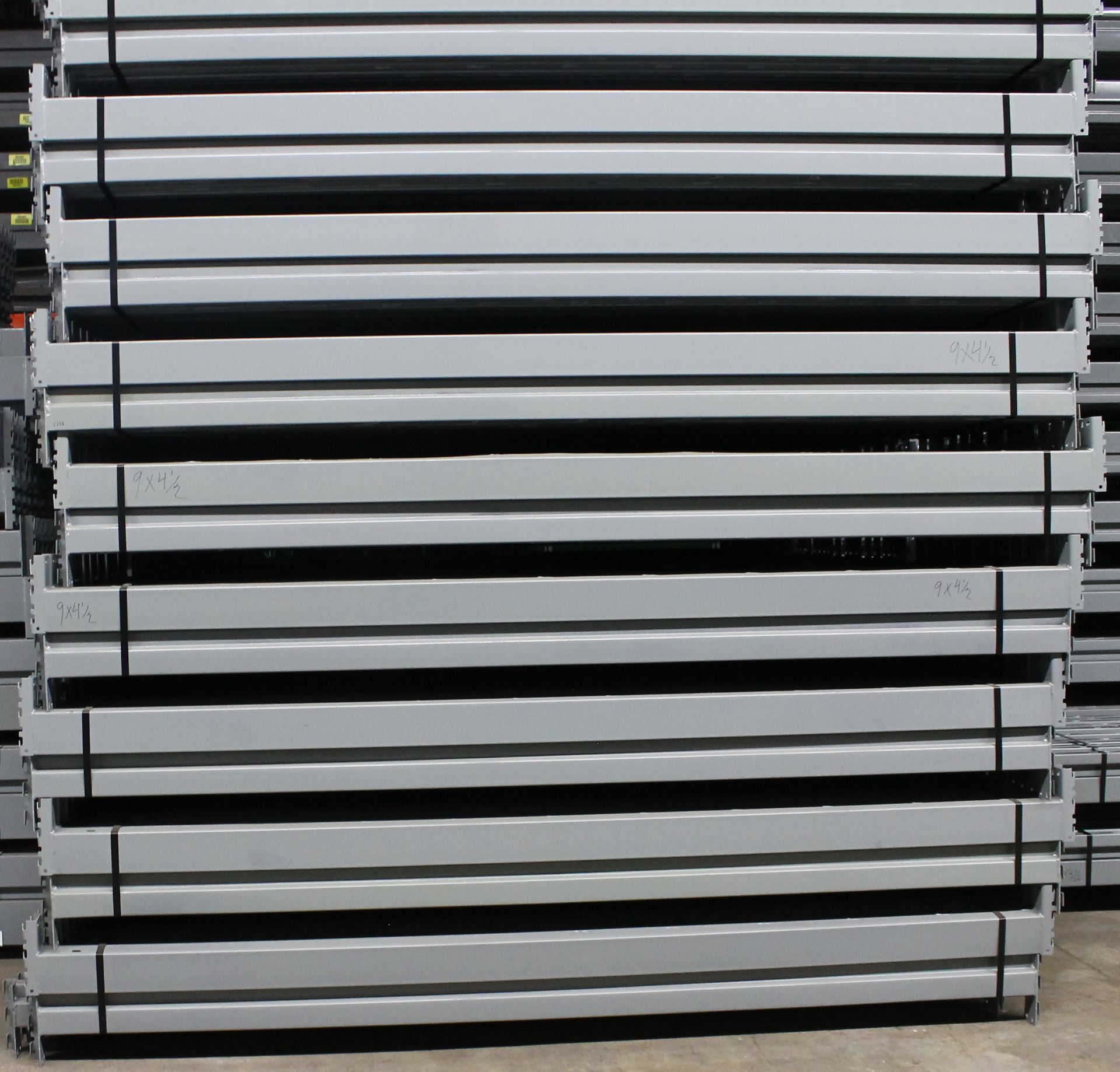 14 BAYS OF 16'H X 48"D X 108"L KEYSTONE STYLE PALLET RACKS - Image 2 of 6