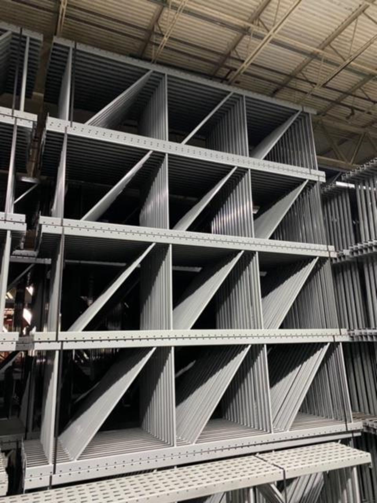 14 BAYS OF 12'H X 42"D X 96"L KEYSTONE STYLE PALLET RACKS - Image 6 of 7