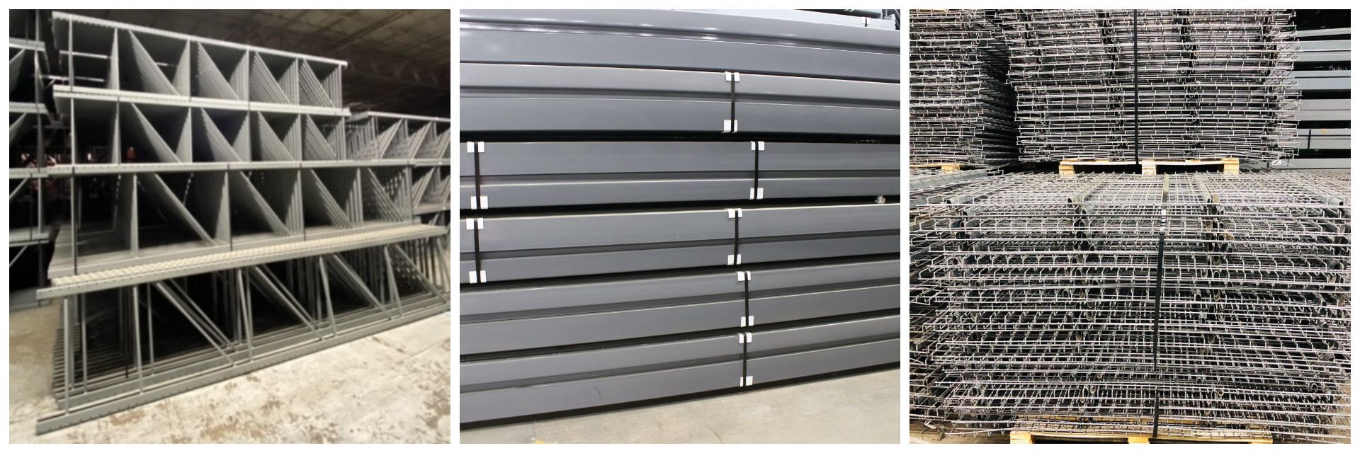 14 BAYS OF 16'H X 42"D X 144"L KEYSTONE STYLE PALLET RACKS