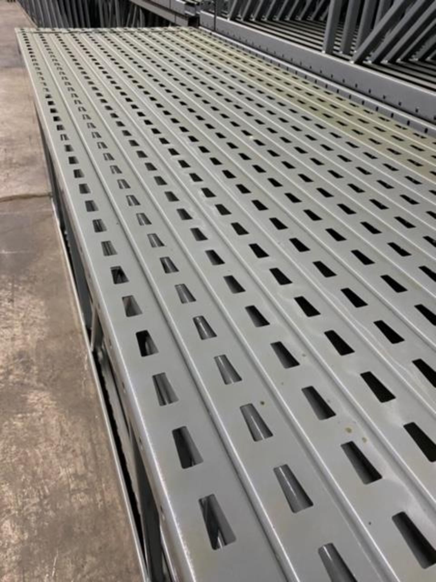 14 BAYS OF 12'H X 42"D X 96"L KEYSTONE STYLE PALLET RACKS - Image 7 of 7