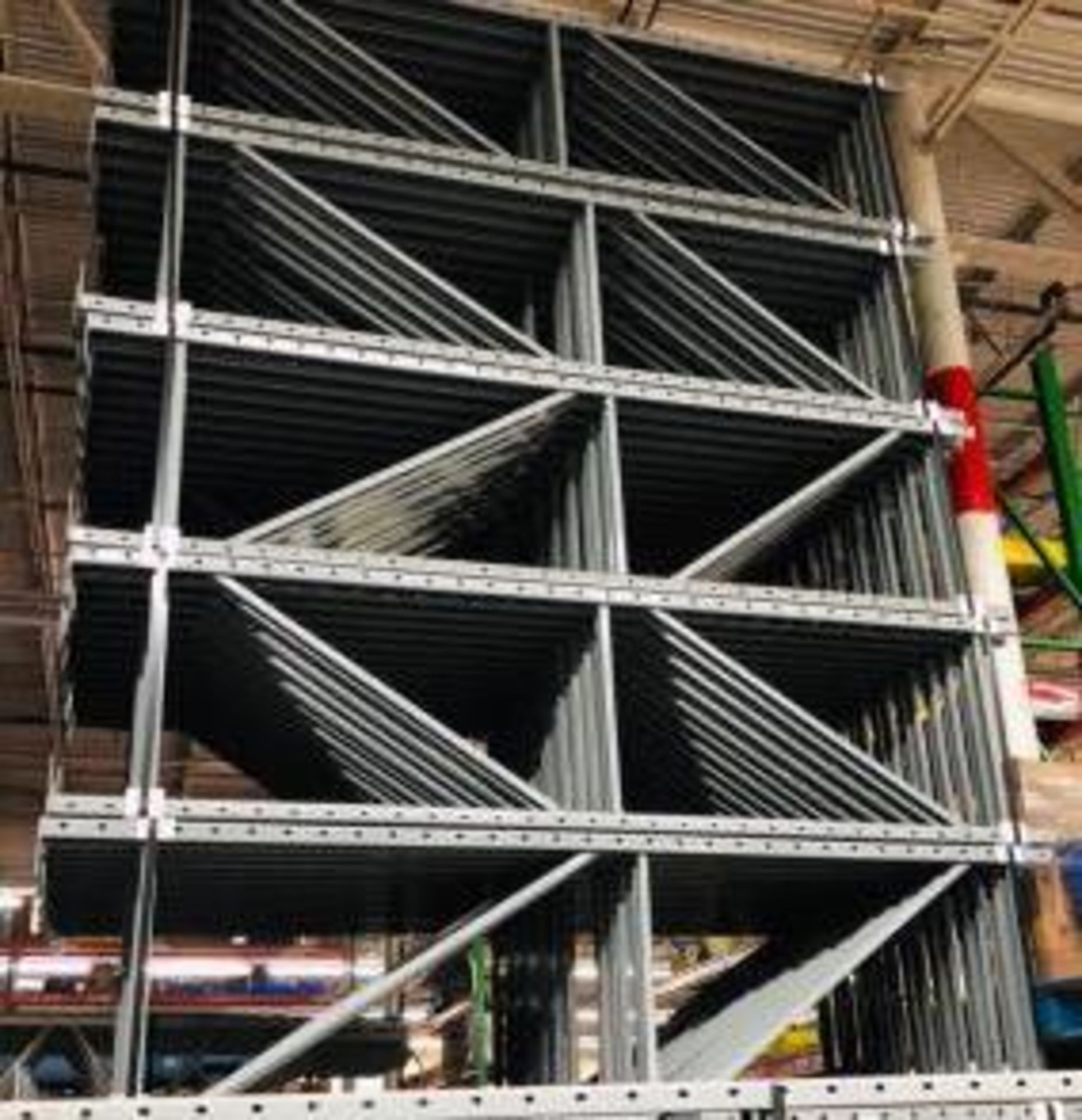 5 BAYS OF 8'H X 24"D X 96"L KEYSTONE STYLE PALLET RACKS - Image 2 of 6