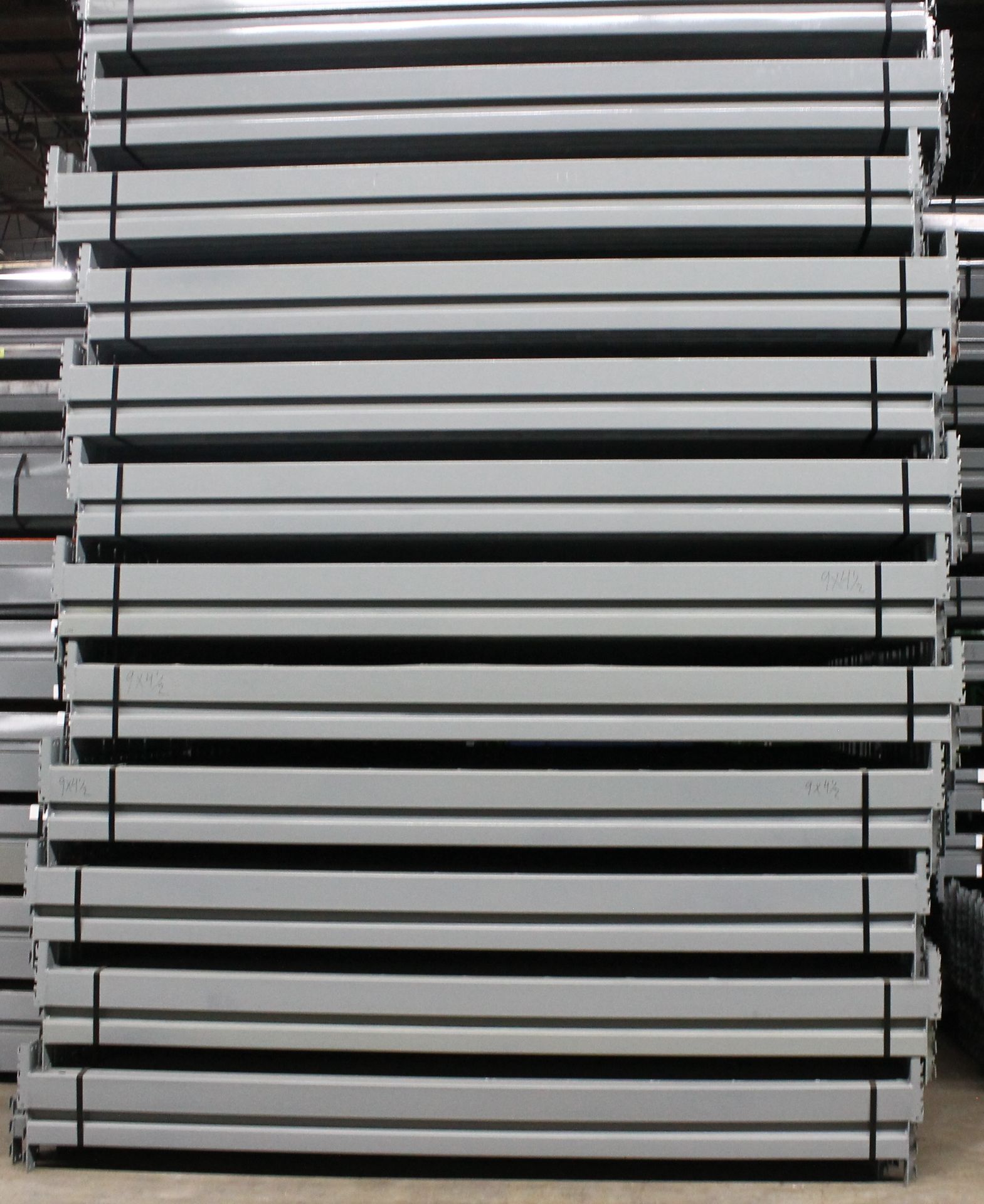 14 BAYS OF 16'H X 48"D X 108"L KEYSTONE STYLE PALLET RACKS - Image 4 of 5