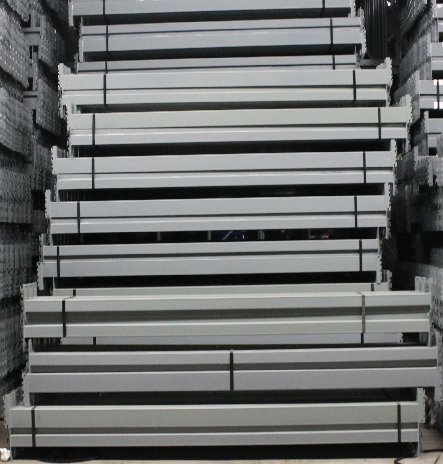 5 BAYS OF 8'H X 24"D X 96"L KEYSTONE STYLE PALLET RACKS - Image 4 of 6