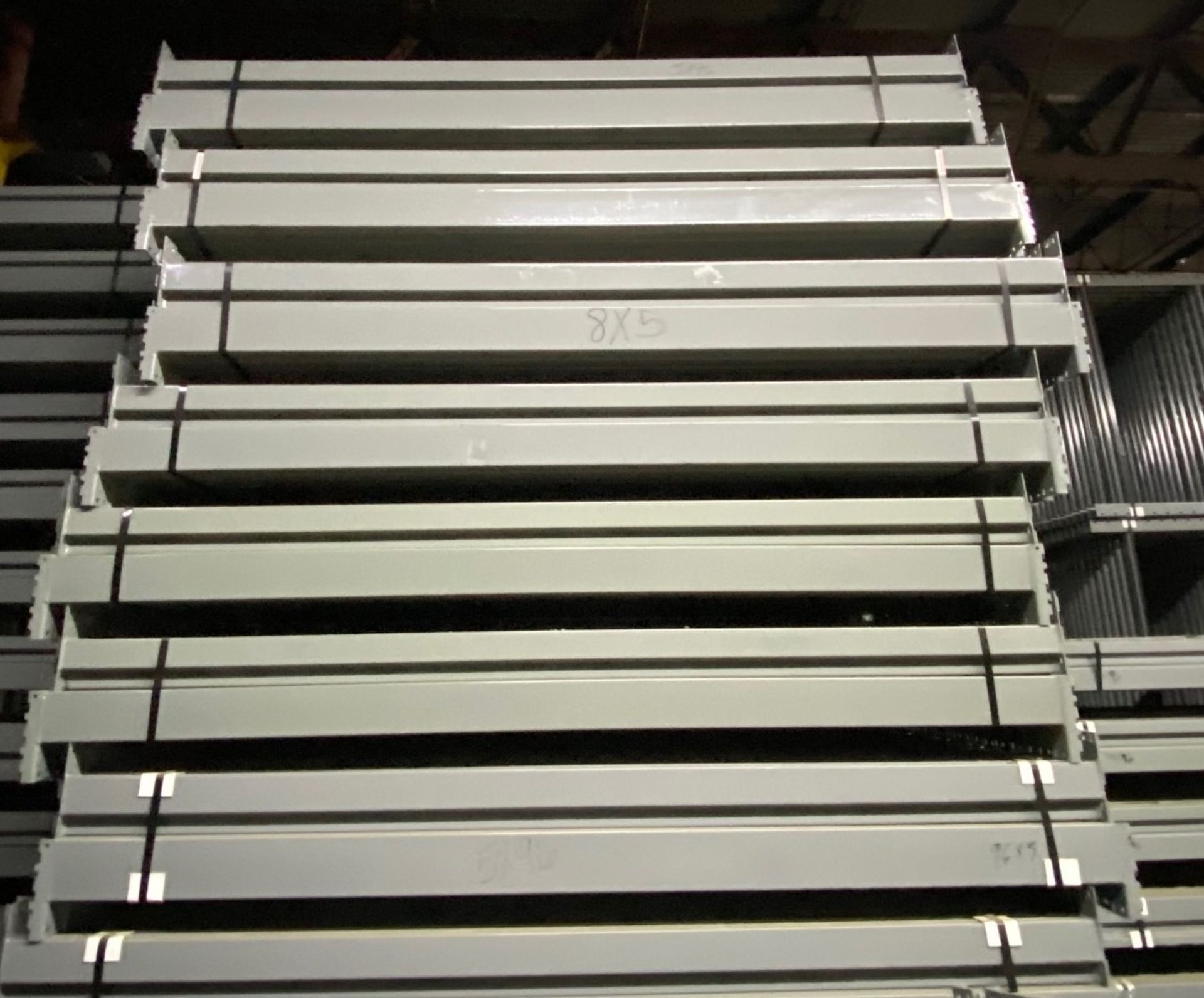 14 BAYS OF 12'H X 42"D X 96"L KEYSTONE STYLE PALLET RACKS - Image 3 of 4