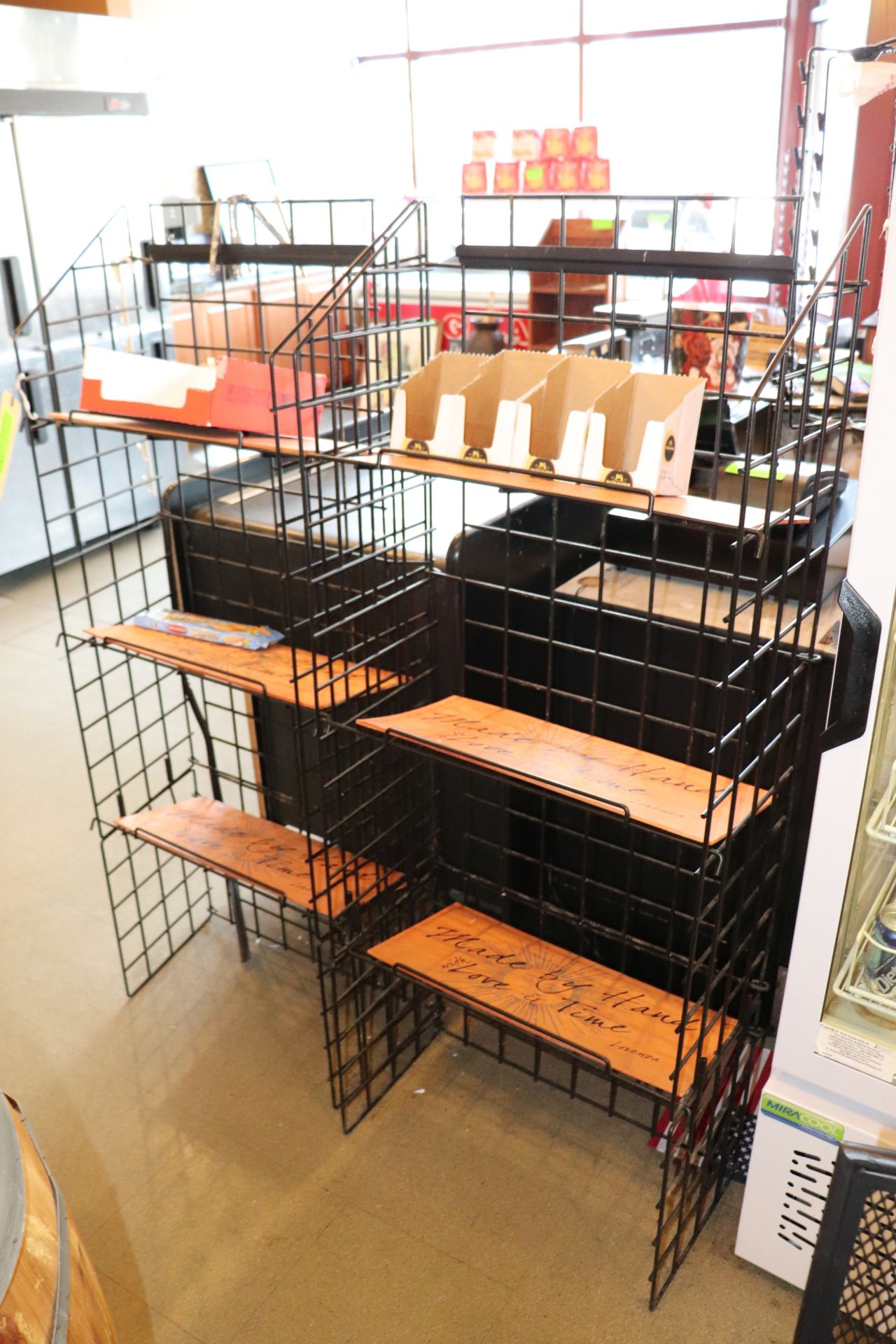 Two wire display racks