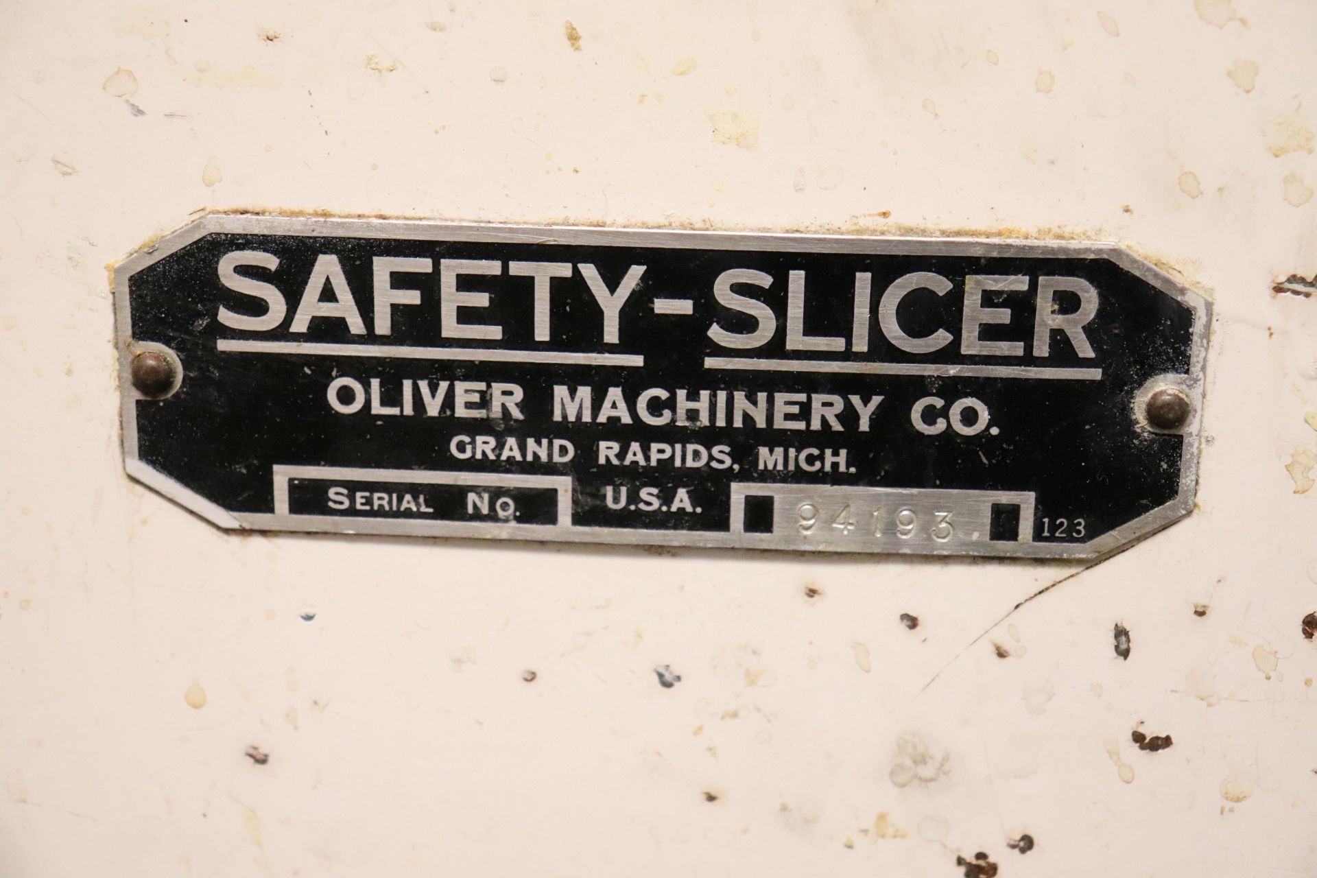 Oliver safety slicer, serial 94193 - Image 2 of 2