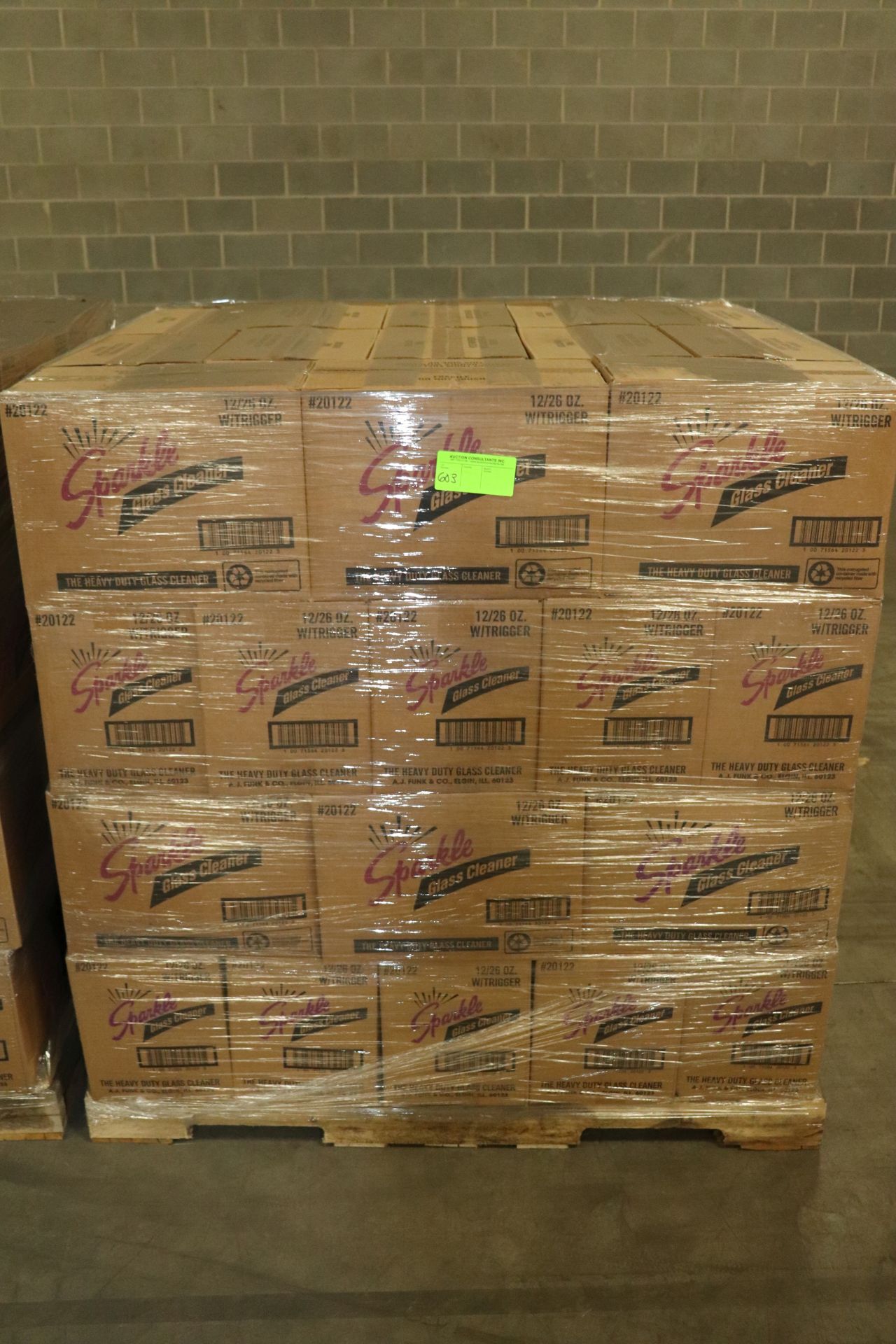 Pallet of Sparkle glass cleaner, 52 cases, 12 bottles per case - Image 3 of 3