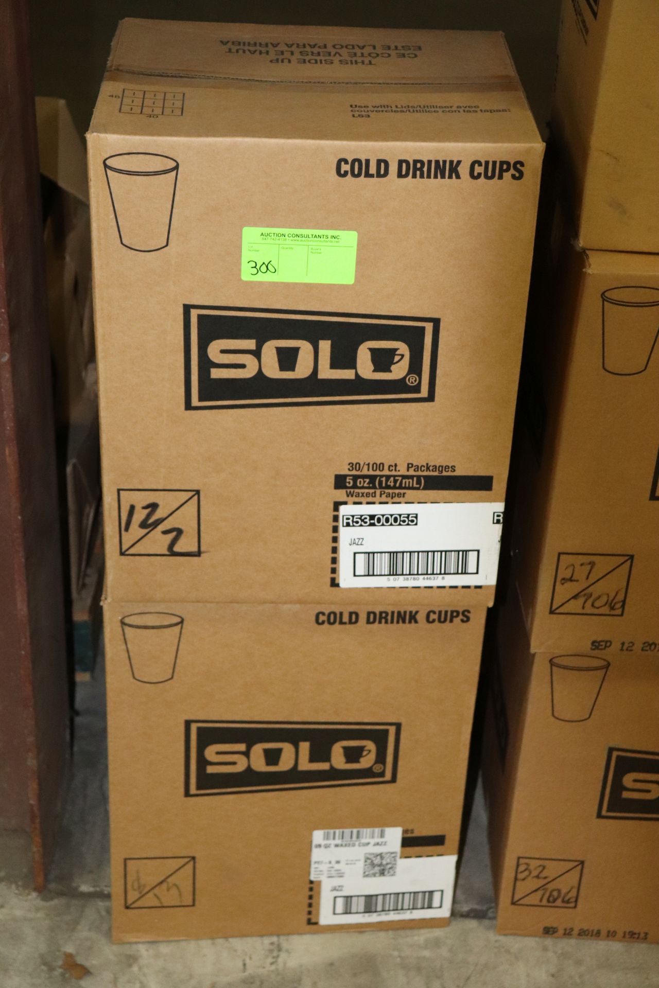 Two boxes of cold drink cups, 3,000 each