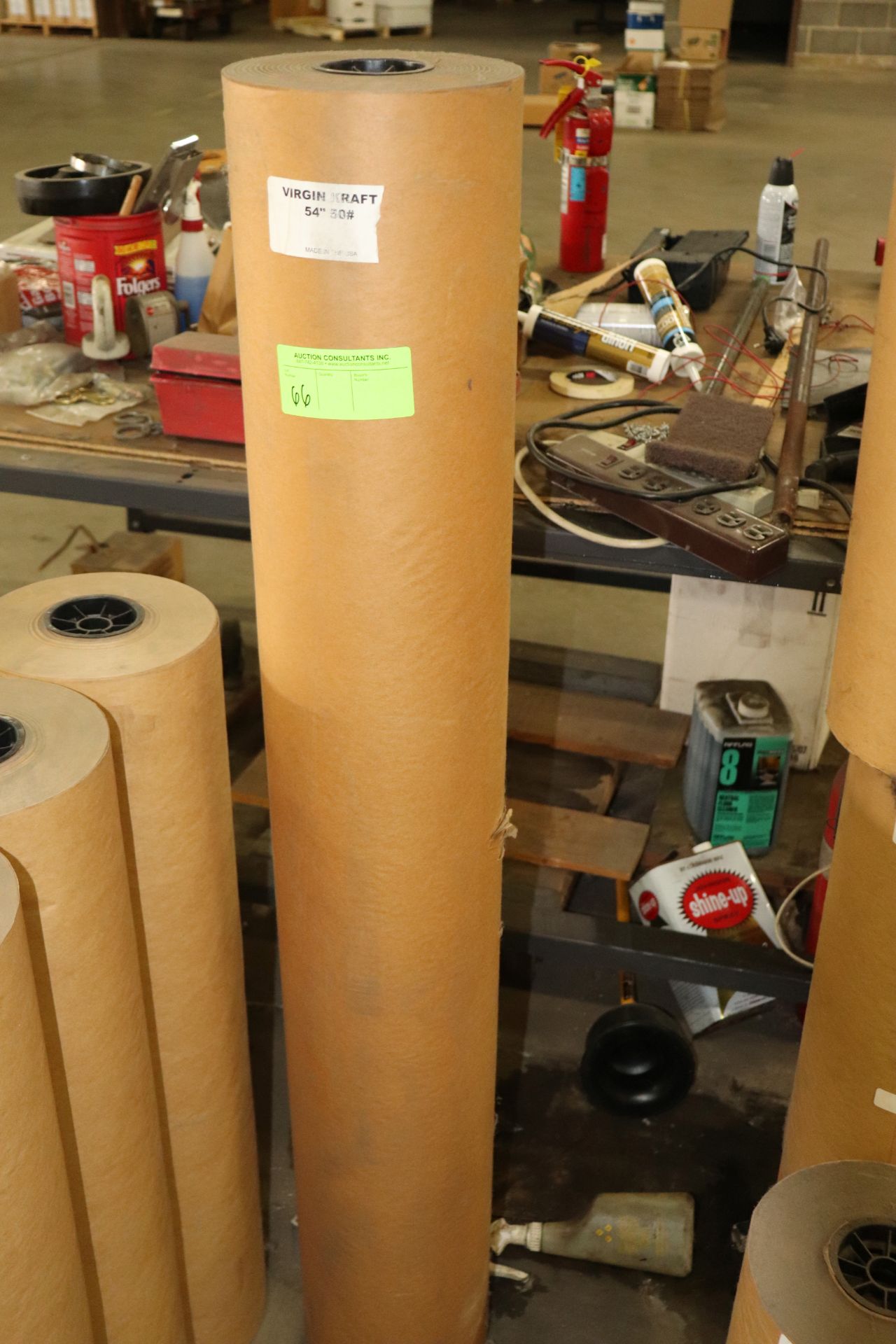 Roll of Virgin Kraft paper, 54", #50