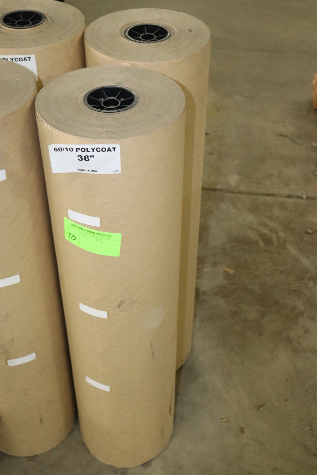 Two rolls of 5010 poly coat paper, 36"