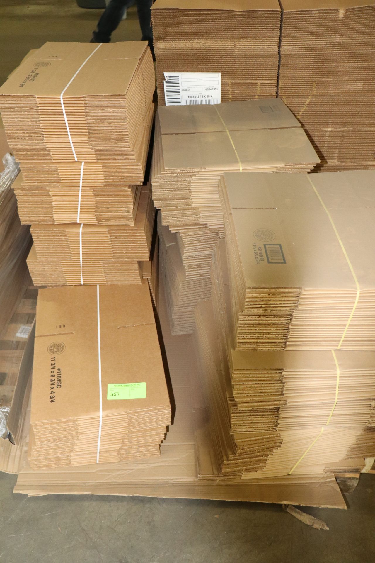 Pallet of boxes, 11-3/4" x 8-3/4" x 8-3/4" and 11-3/4" x 8-3/4" x 4-3/4"
