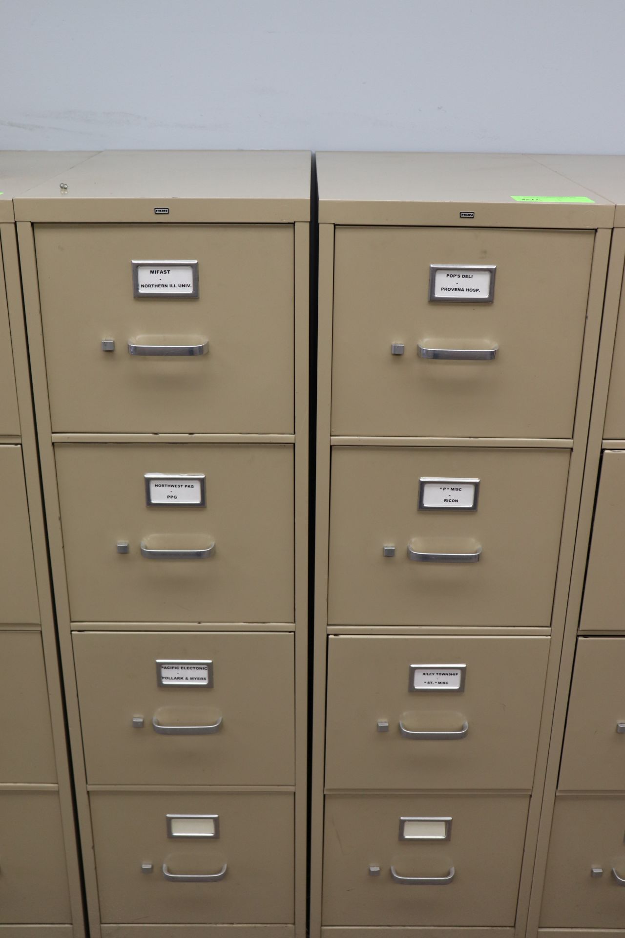 2 filing cabinets