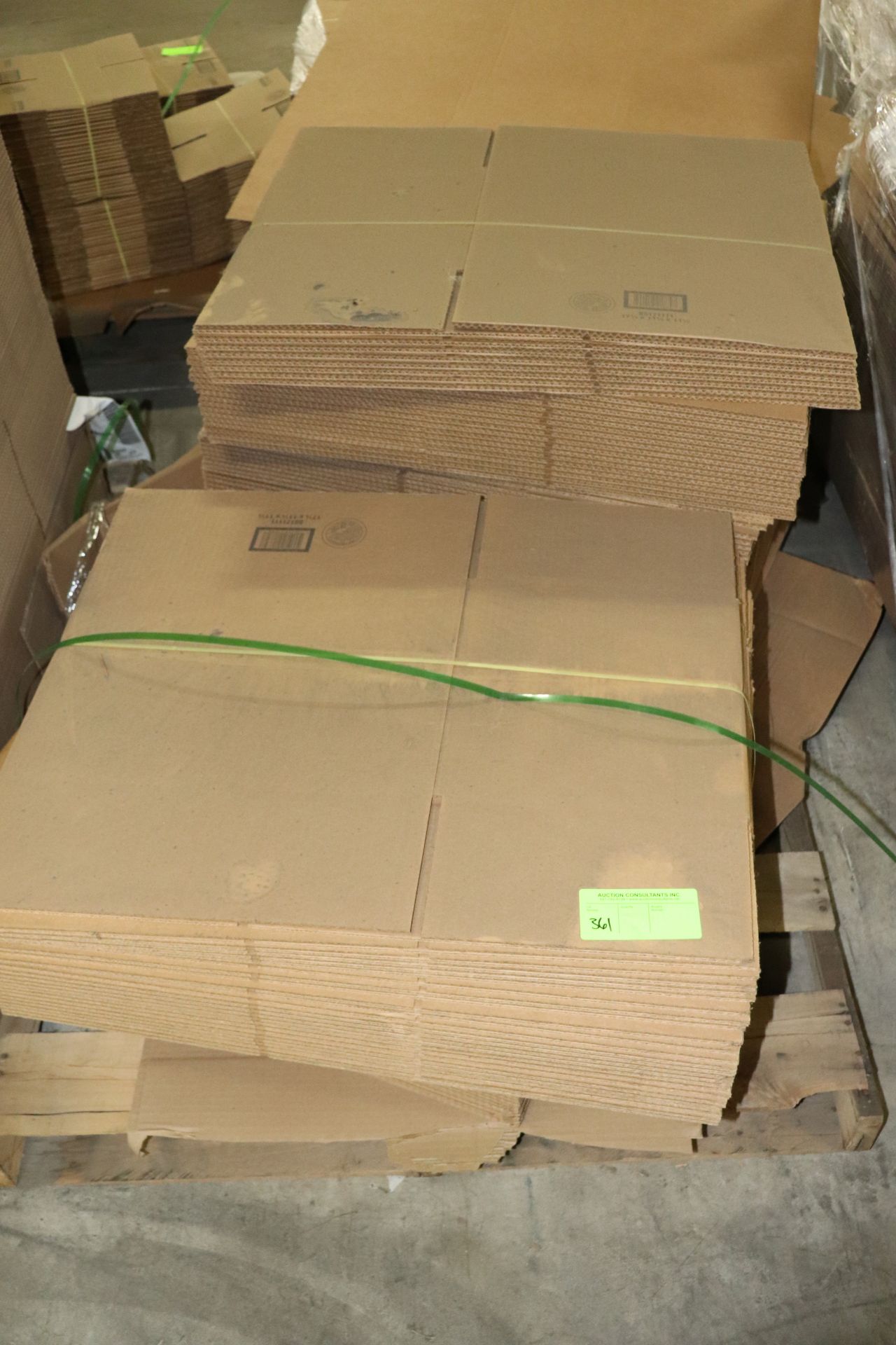 Pallet of boxes, 17-1/4" x 11-1/4" x 11-1/2"