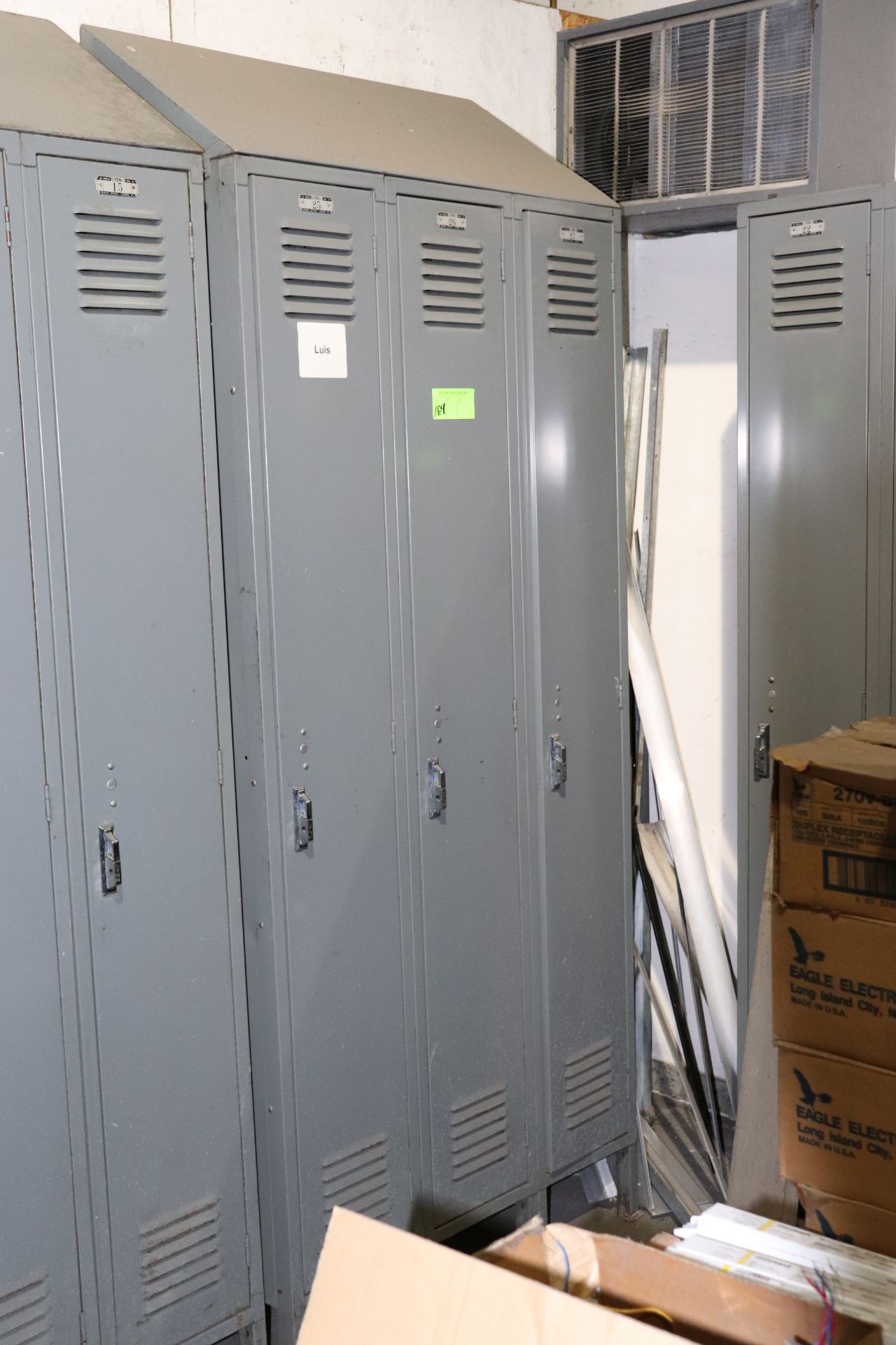 Three lockers