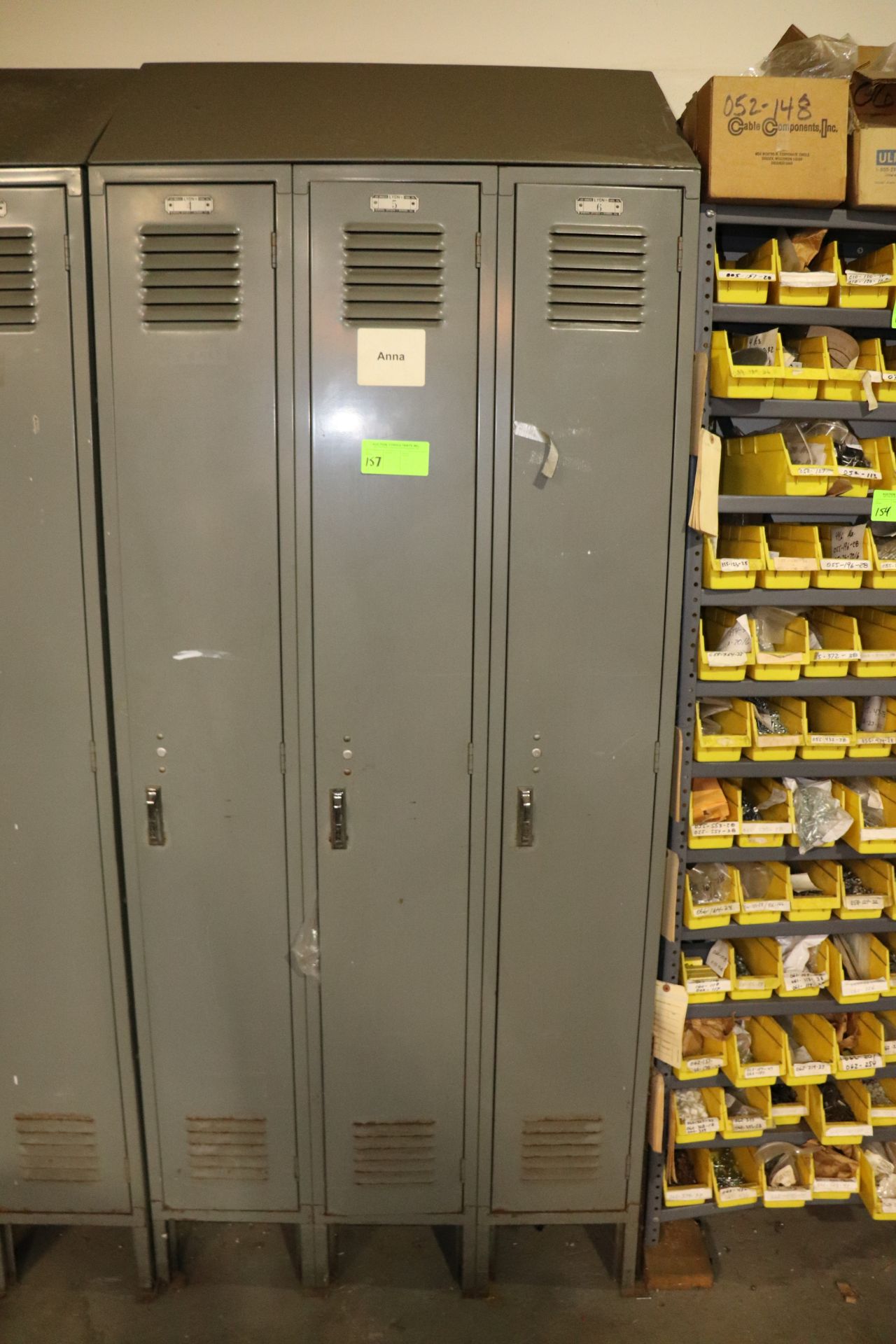 Three lockers