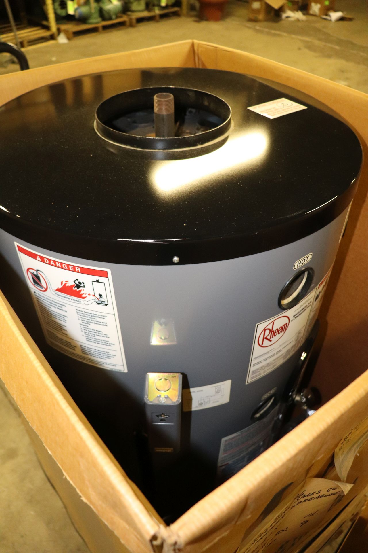 Rheem 37-gallon commercial water heater, new in box