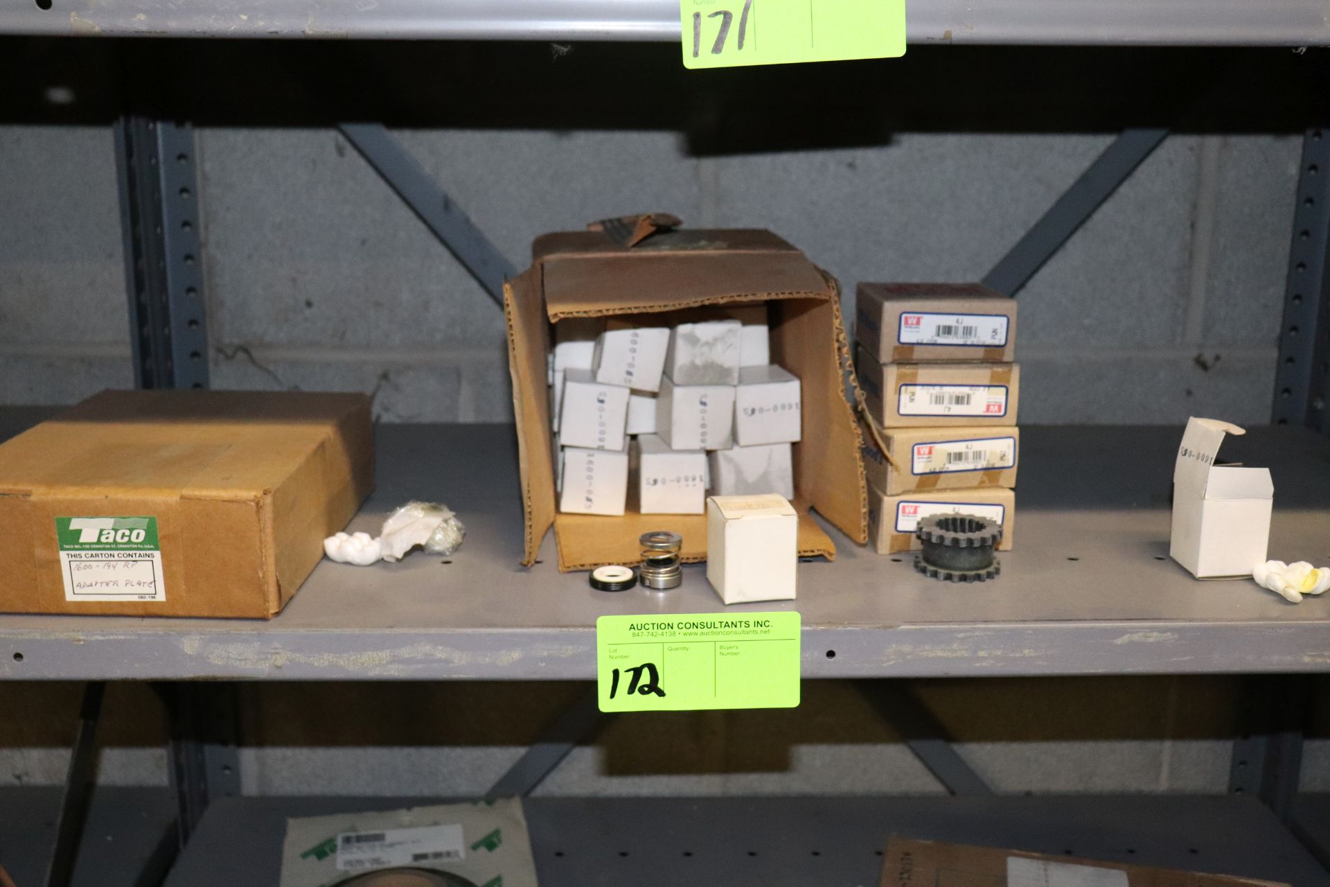 Shelf of spring seals and gears