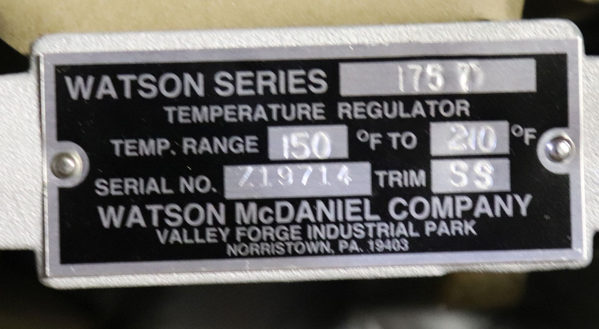 Watson Series 175T temperature regulator - Image 2 of 2