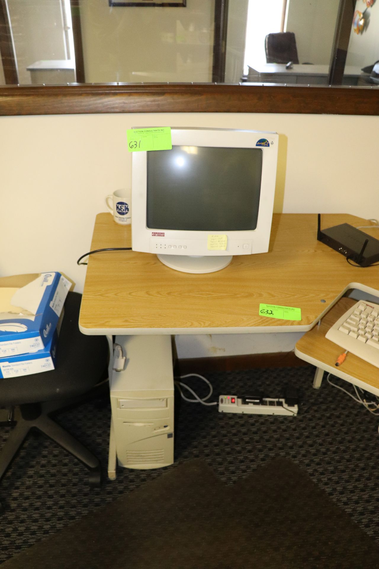 Celeron Intel desktop computer and monitor