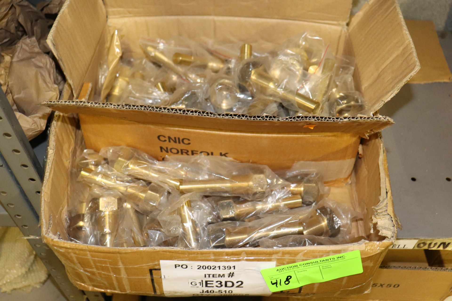 Group of brass fittings