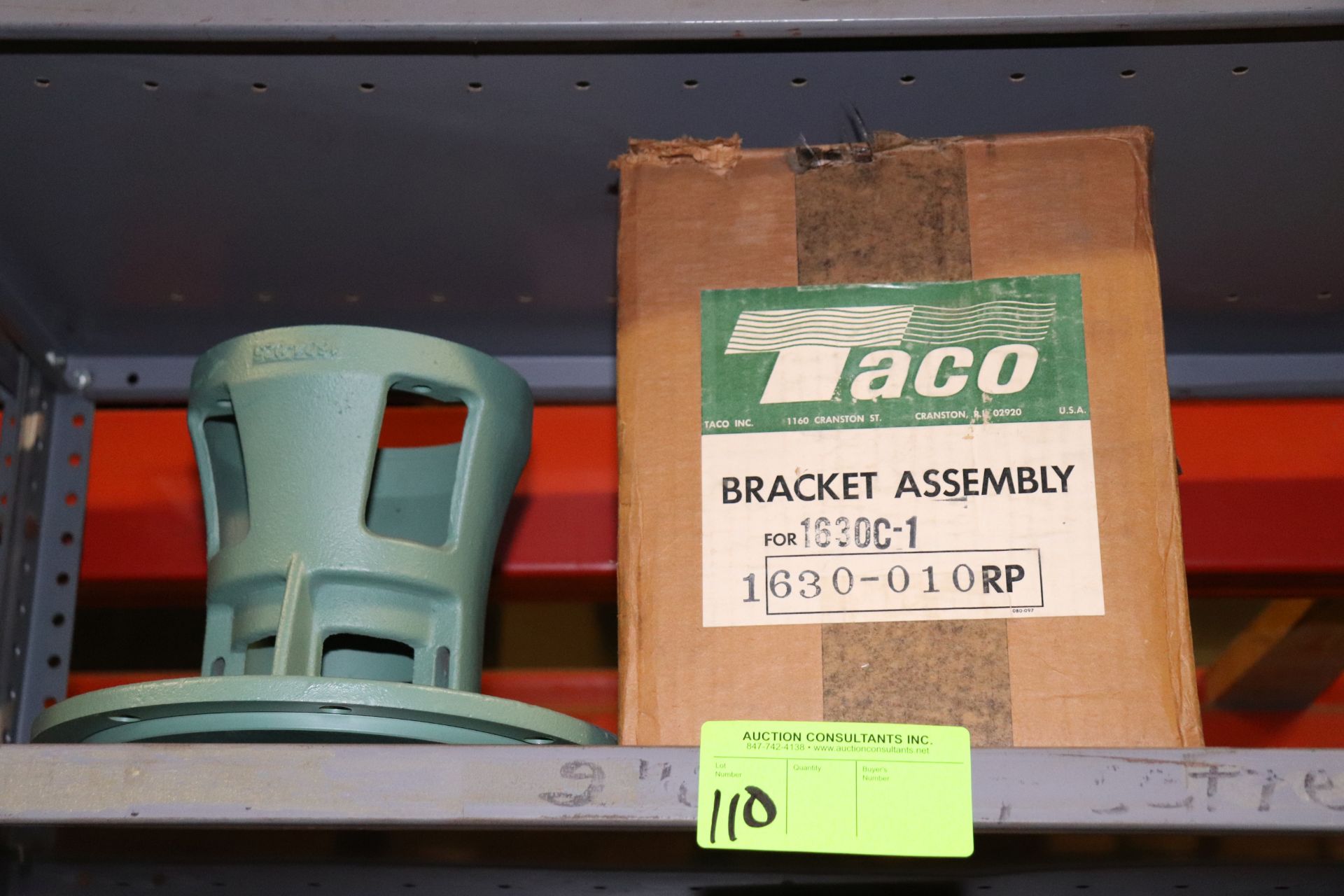 Taco bracket assembly for 1630C-1