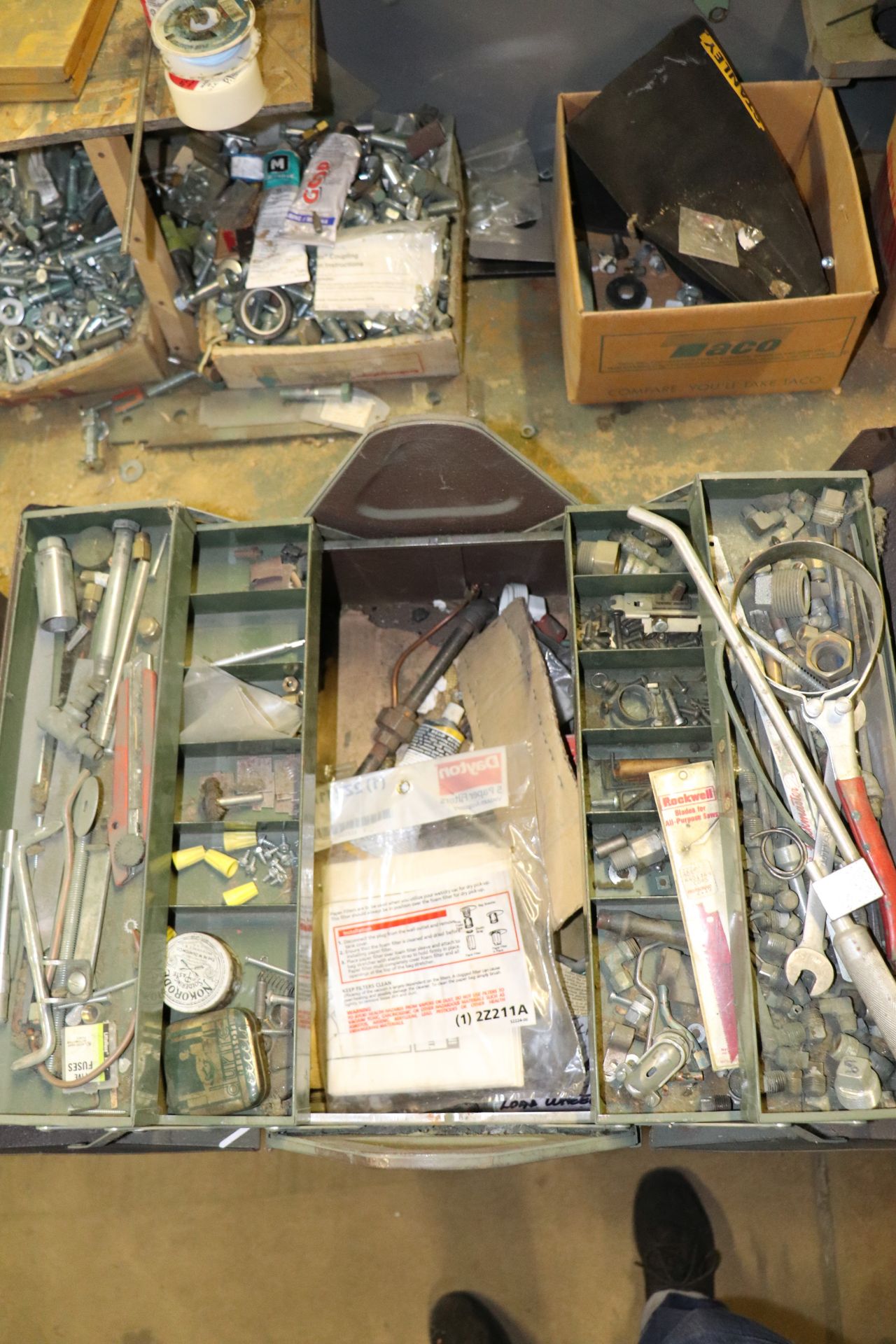 Toolbox with contents