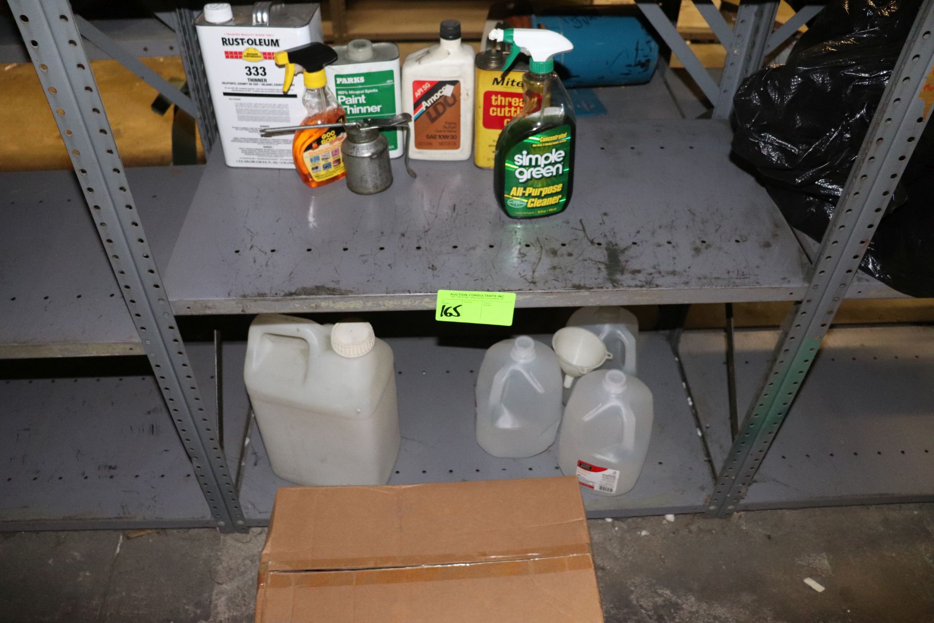 Cleaning materials and paint thinner, thread coating oil, distilled water