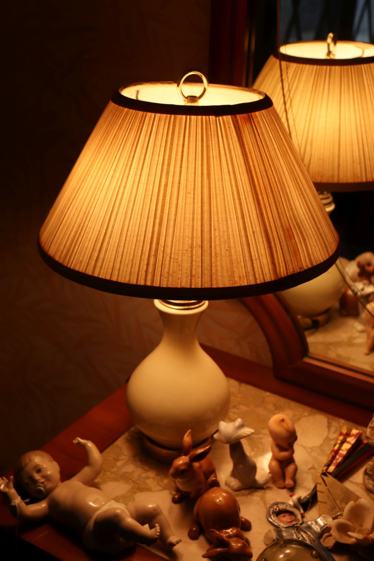 Pair of table lamps, height 18" - Image 2 of 2
