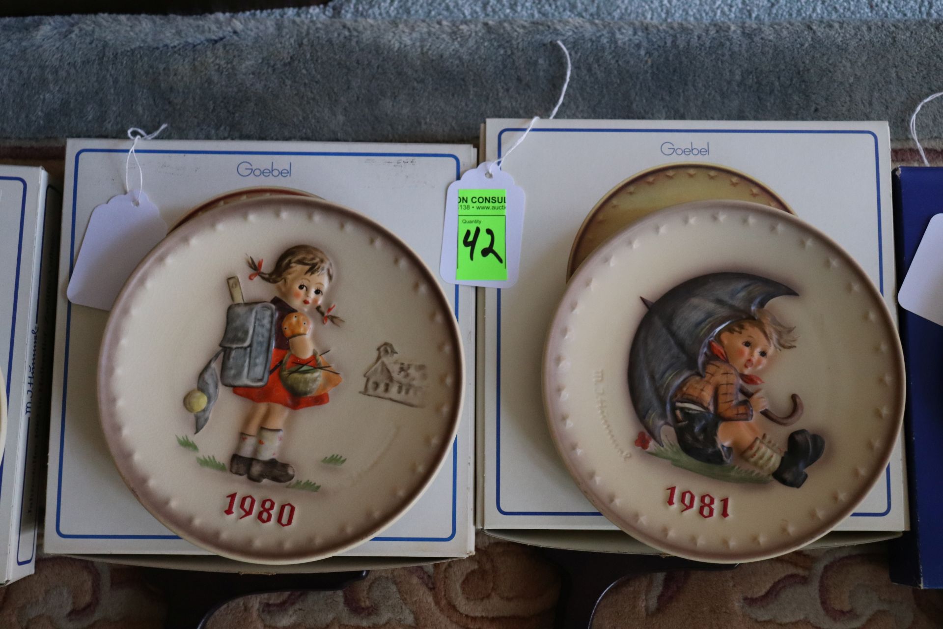 Two Hummel collectible plates, 1980 and 1981