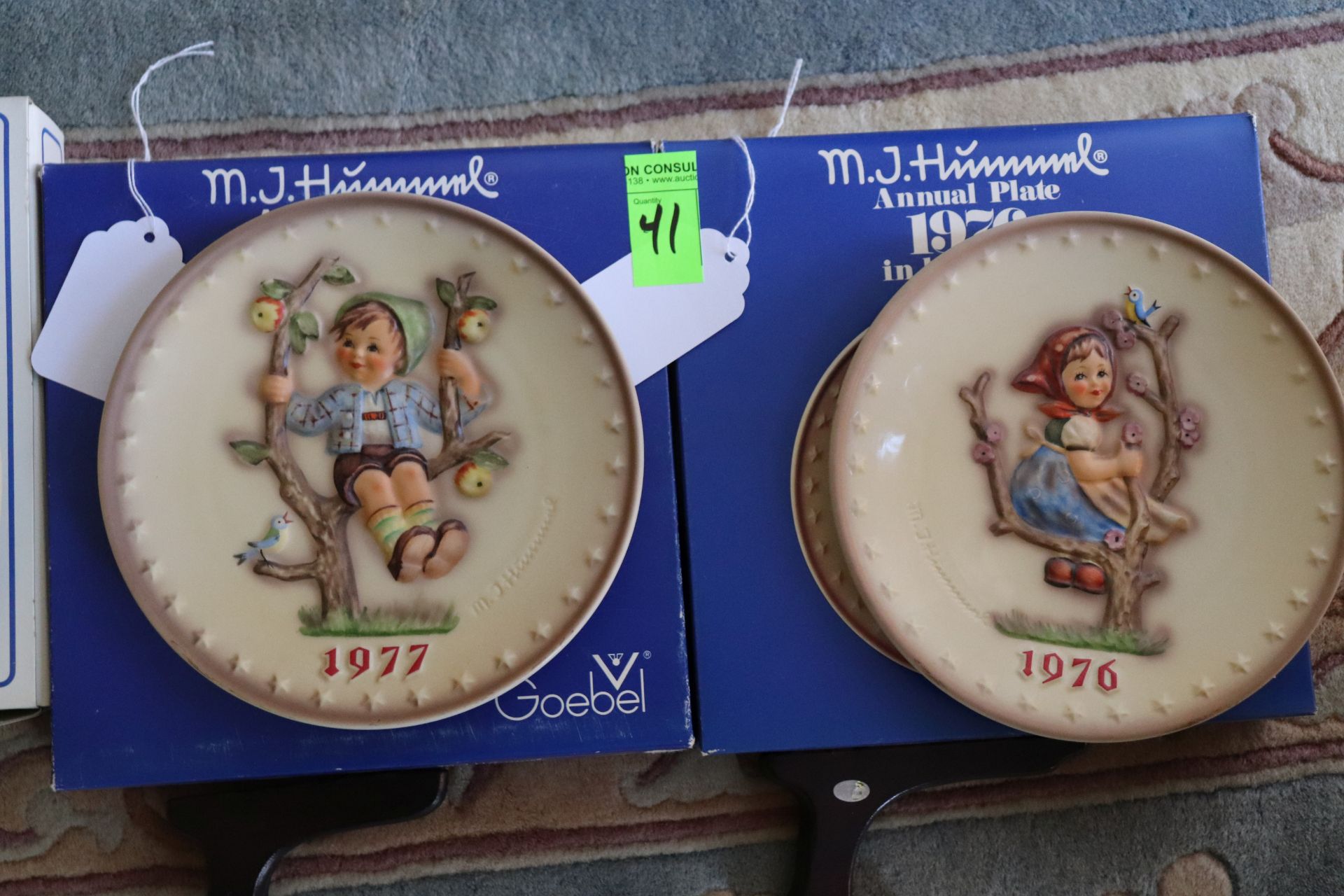 Two Hummel collectible plates, 1976 and 1977