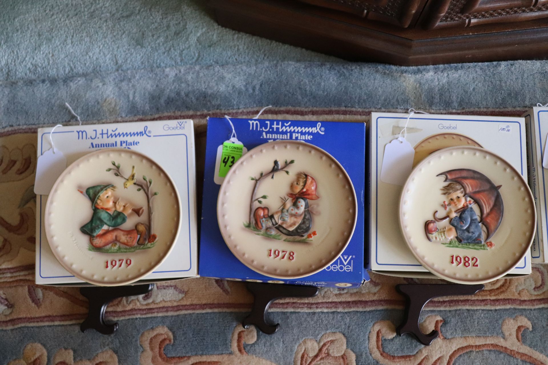 Three Hummel collectible plates, 1979, 1978 and 1982