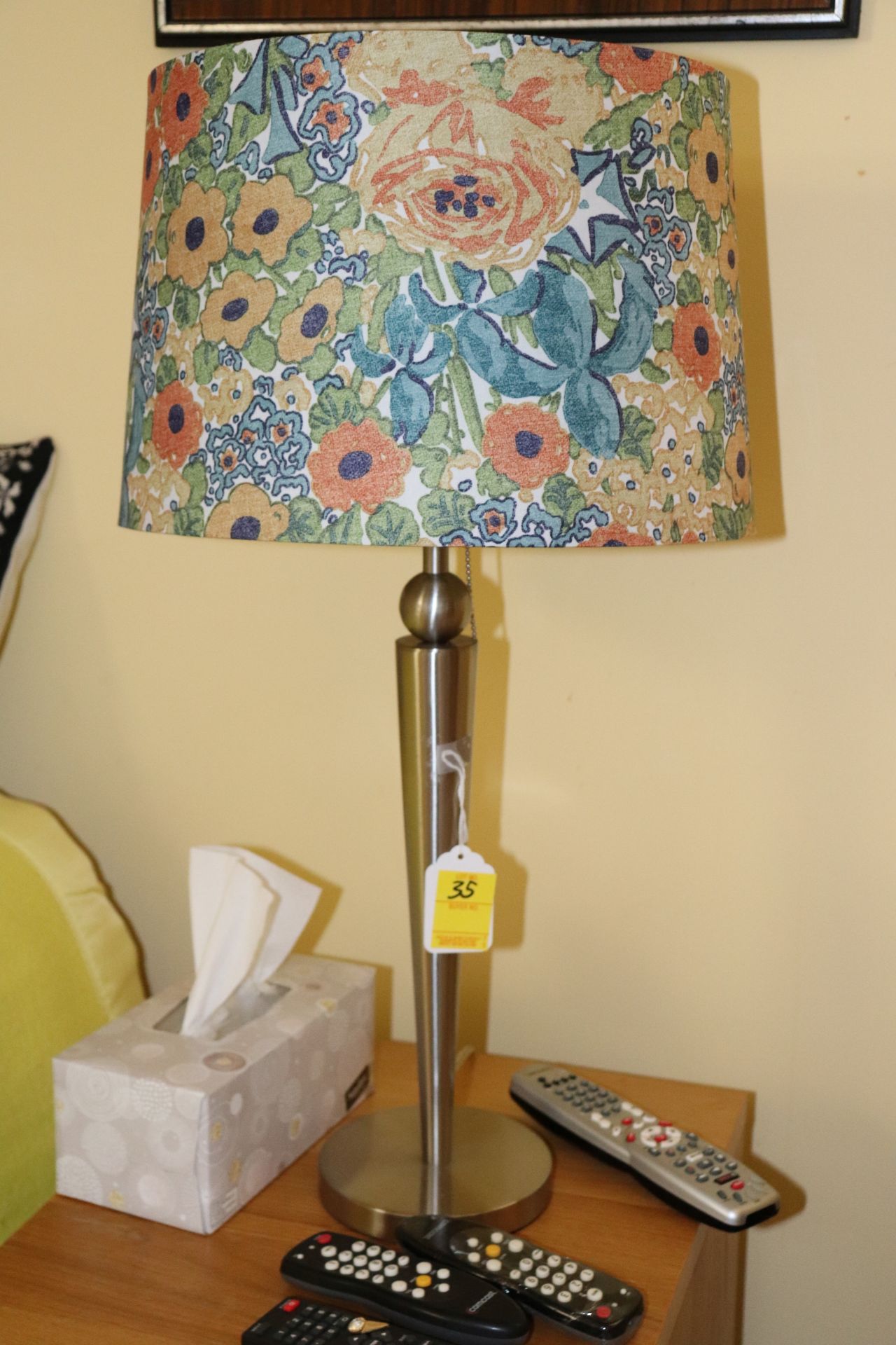 Table lamp, approximate height 2'3"