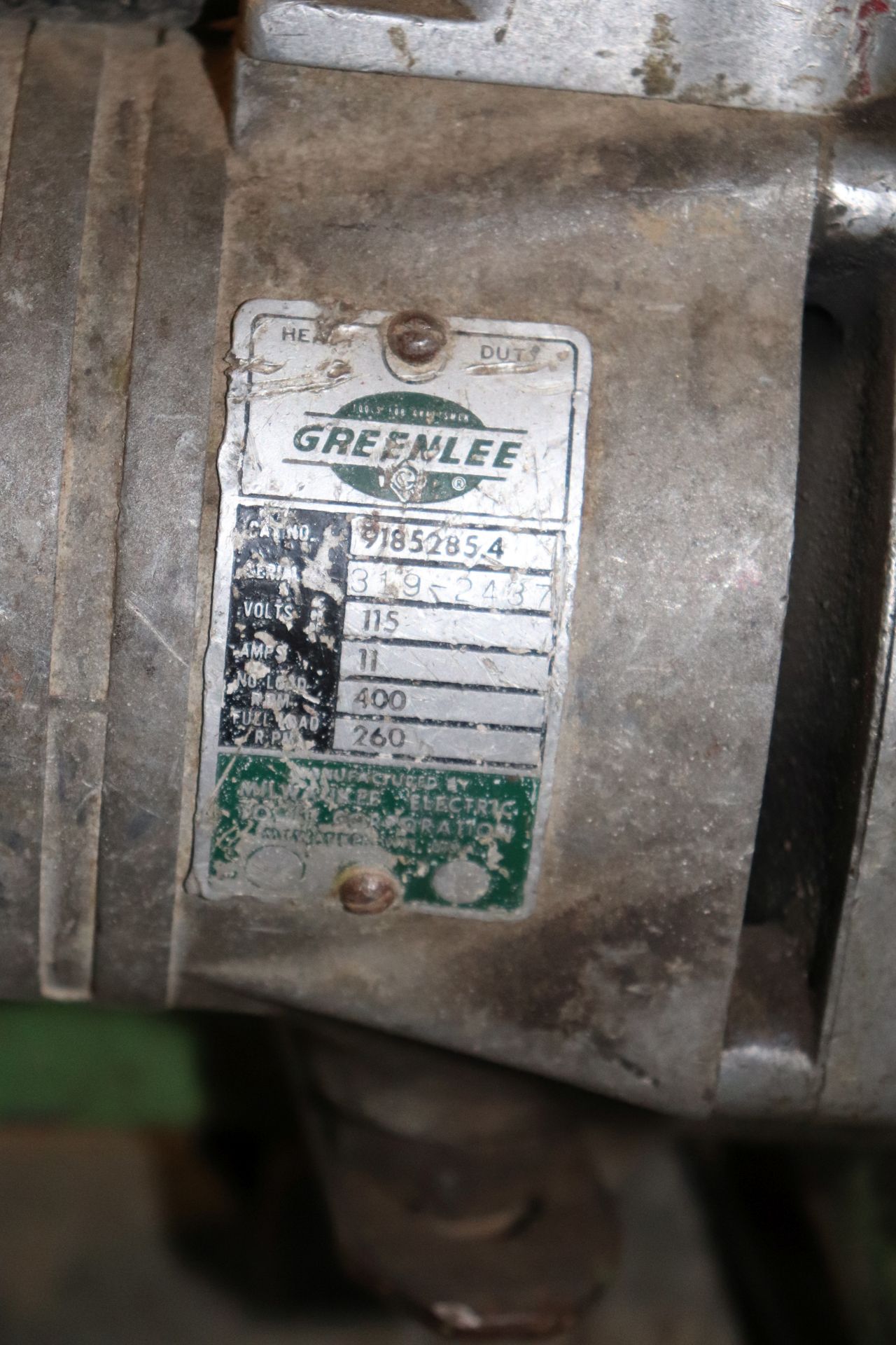 Greenlee heavy duty cable puller, serial 3192437 - Image 2 of 2