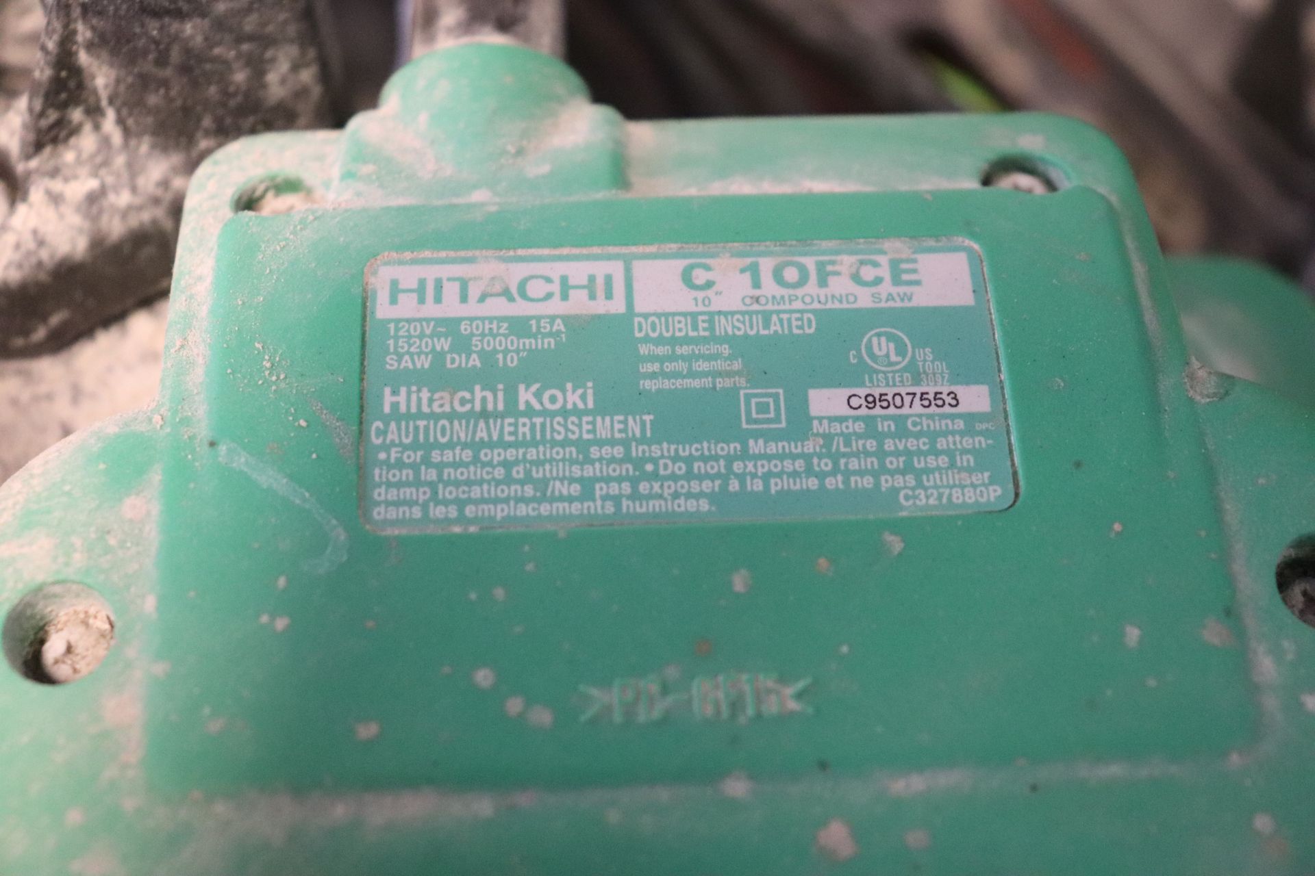 Hitachi c10fce 10" compound saw - Image 2 of 2