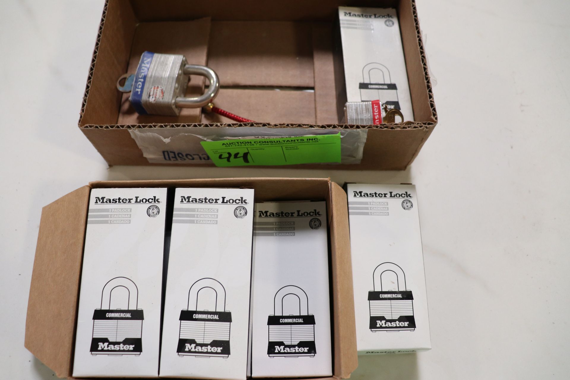 Commercial master locks in box
