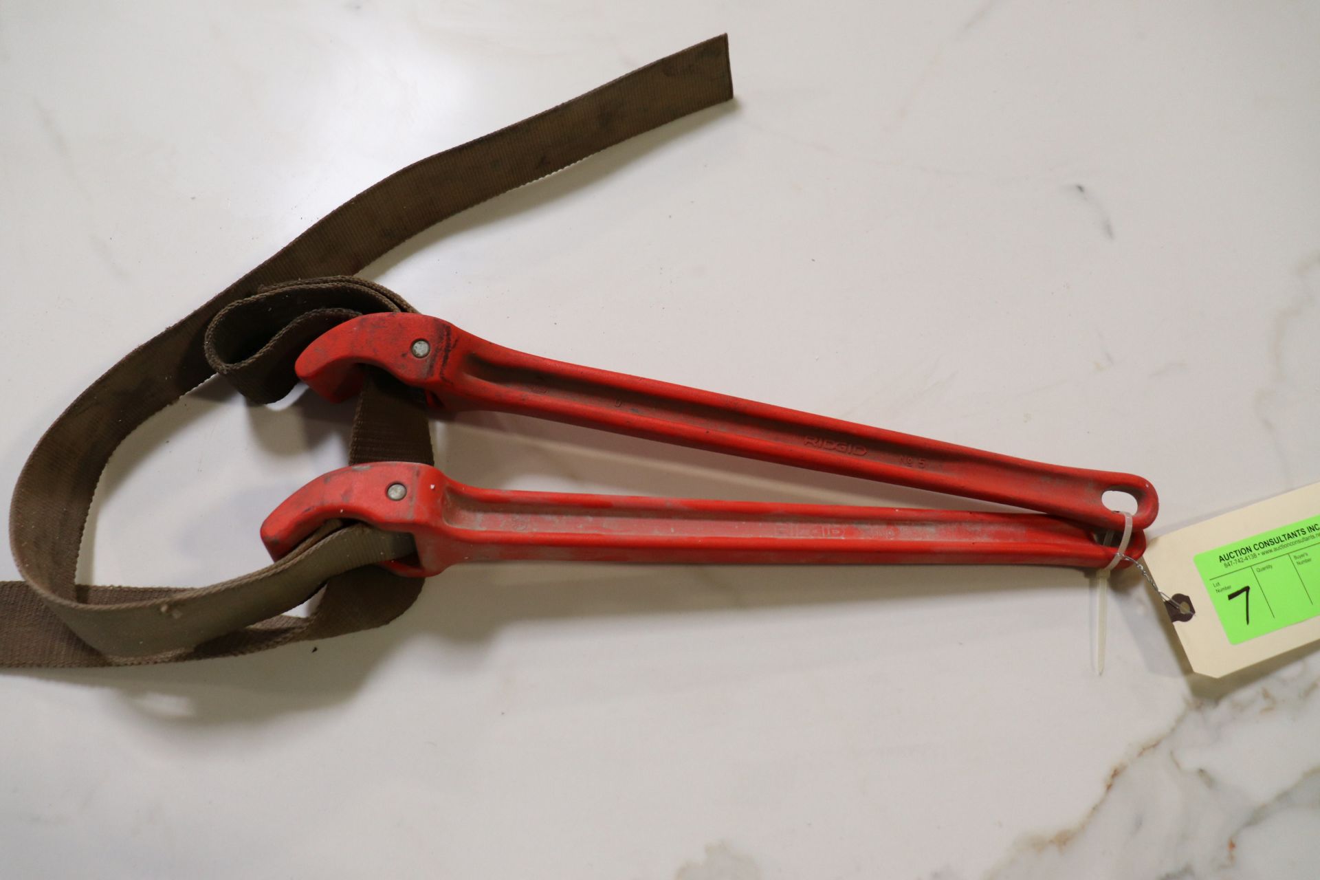Two Ridgid pipe wrenches